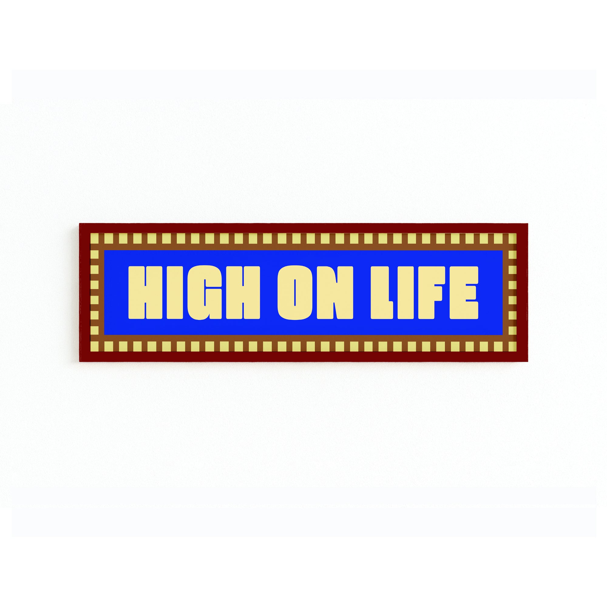 High On Life Panoramic Framed Print