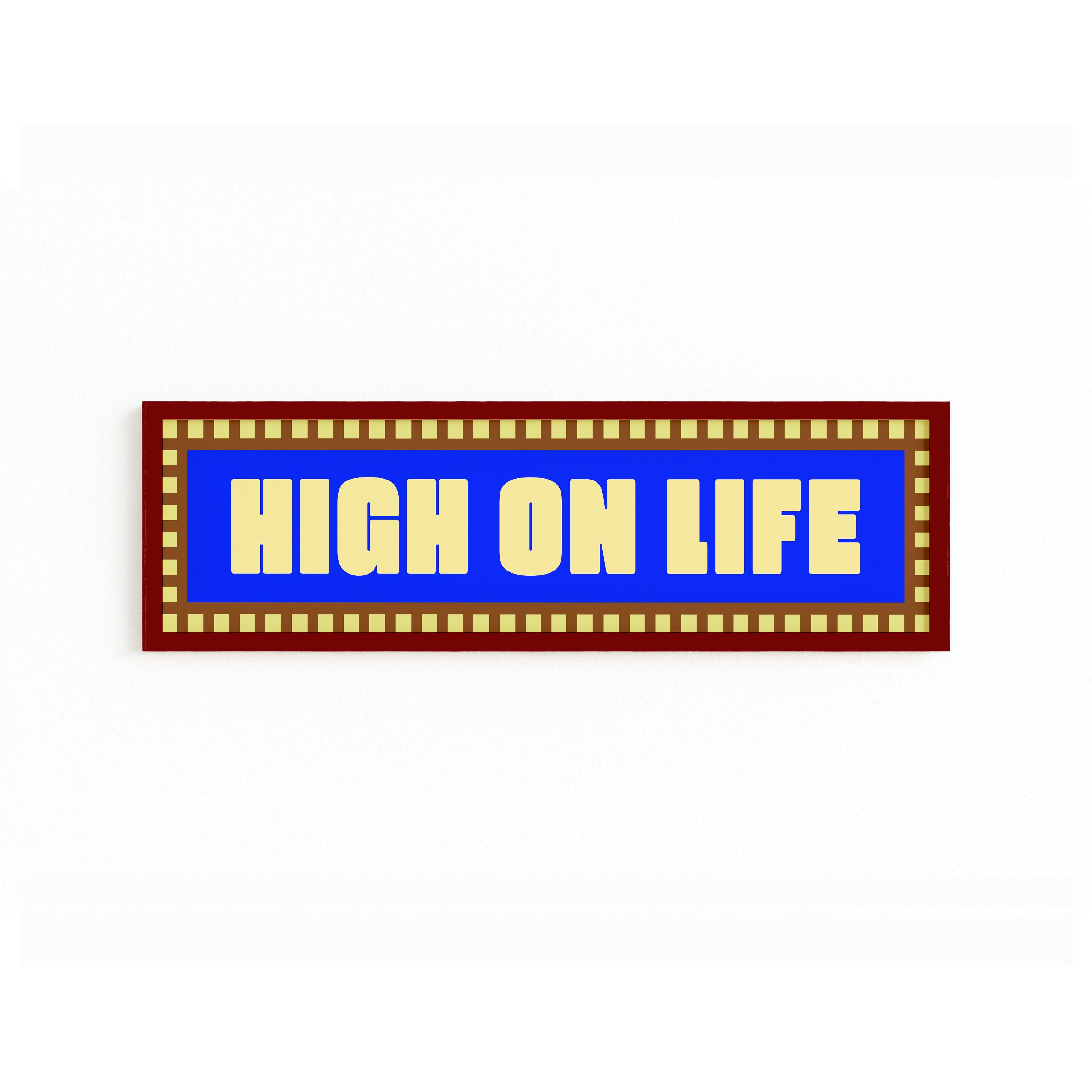 High On Life Panoramic Framed Print 60cm x 12cm