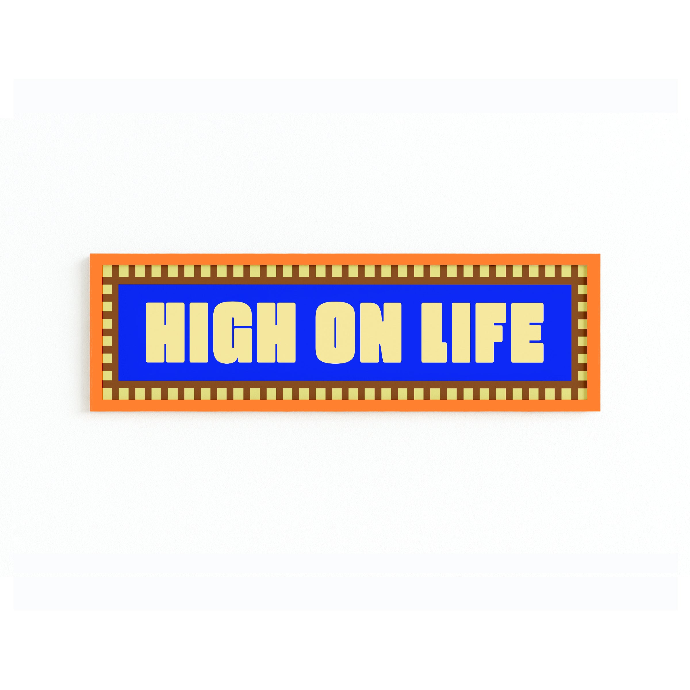 High On Life Panoramic Framed Print 60cm x 12cm