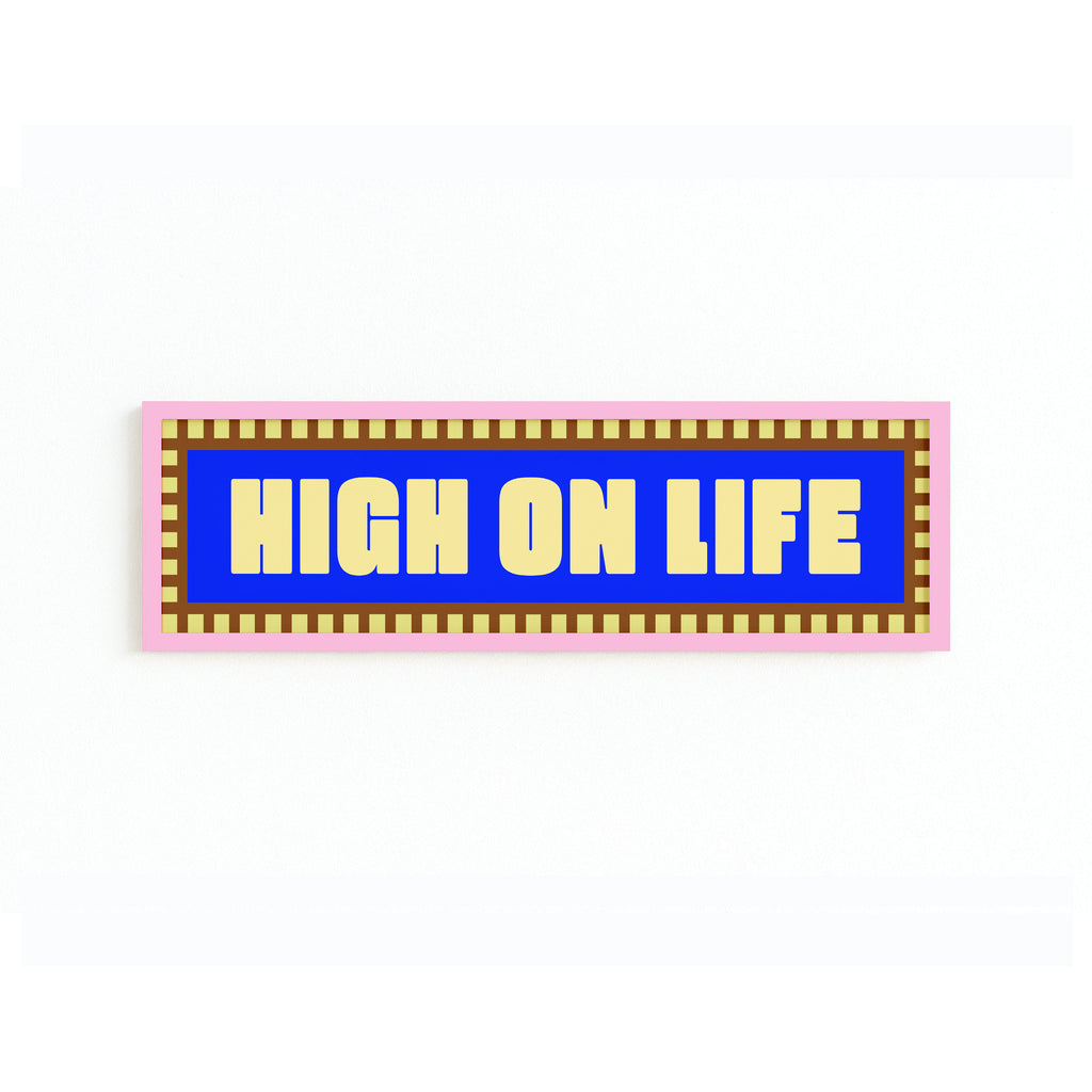 High On Life Panoramic Framed Print
