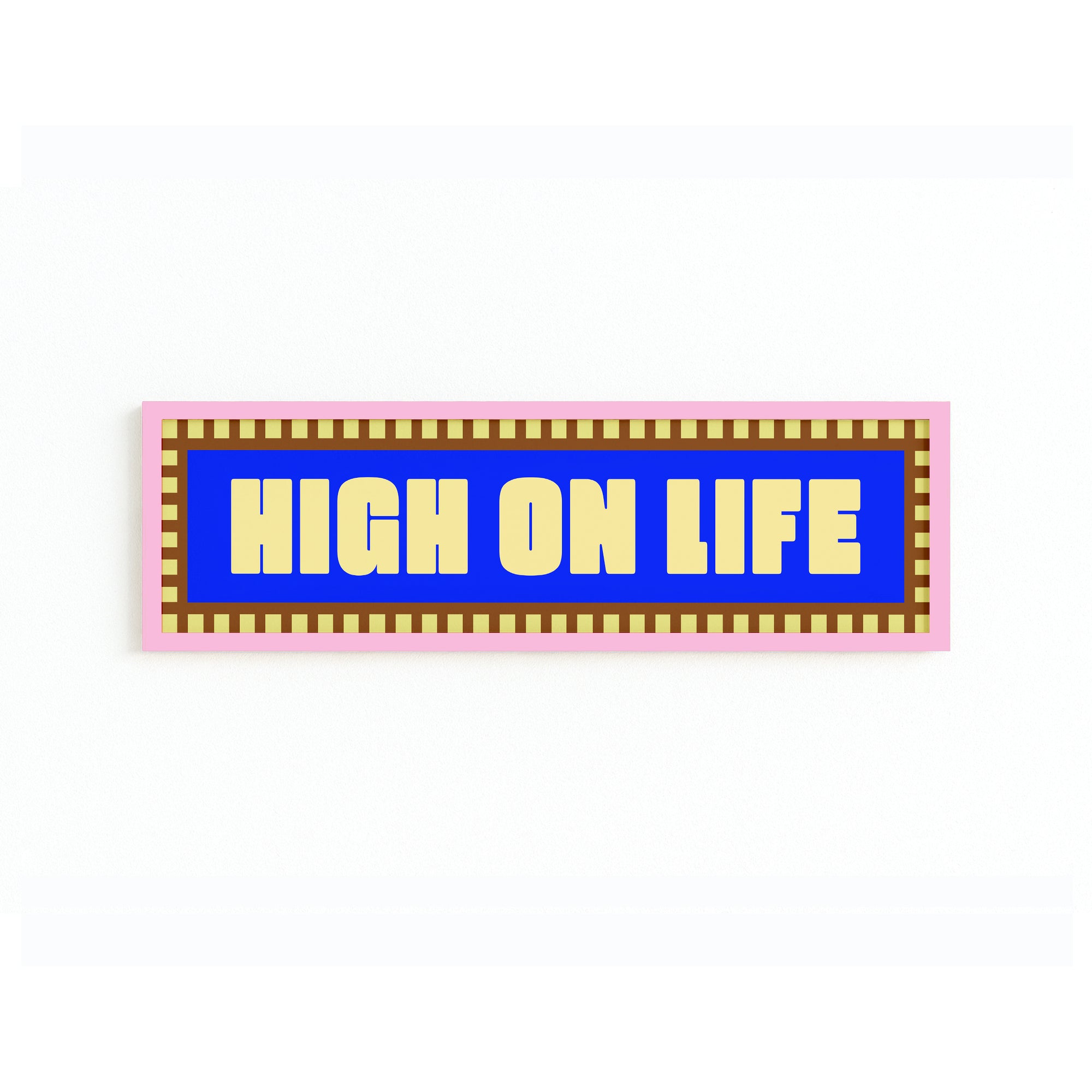 High On Life Panoramic Framed Print