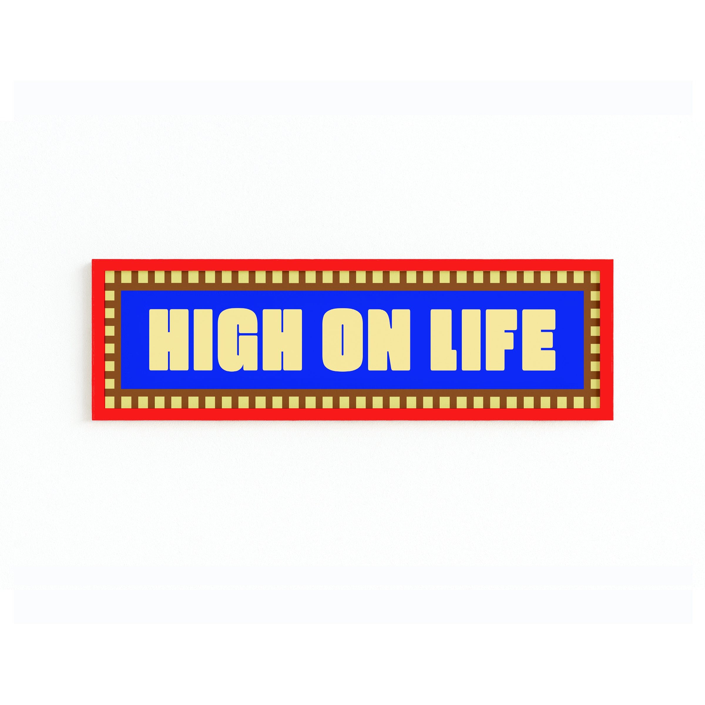 High On Life Panoramic Framed Print 60cm x 12cm