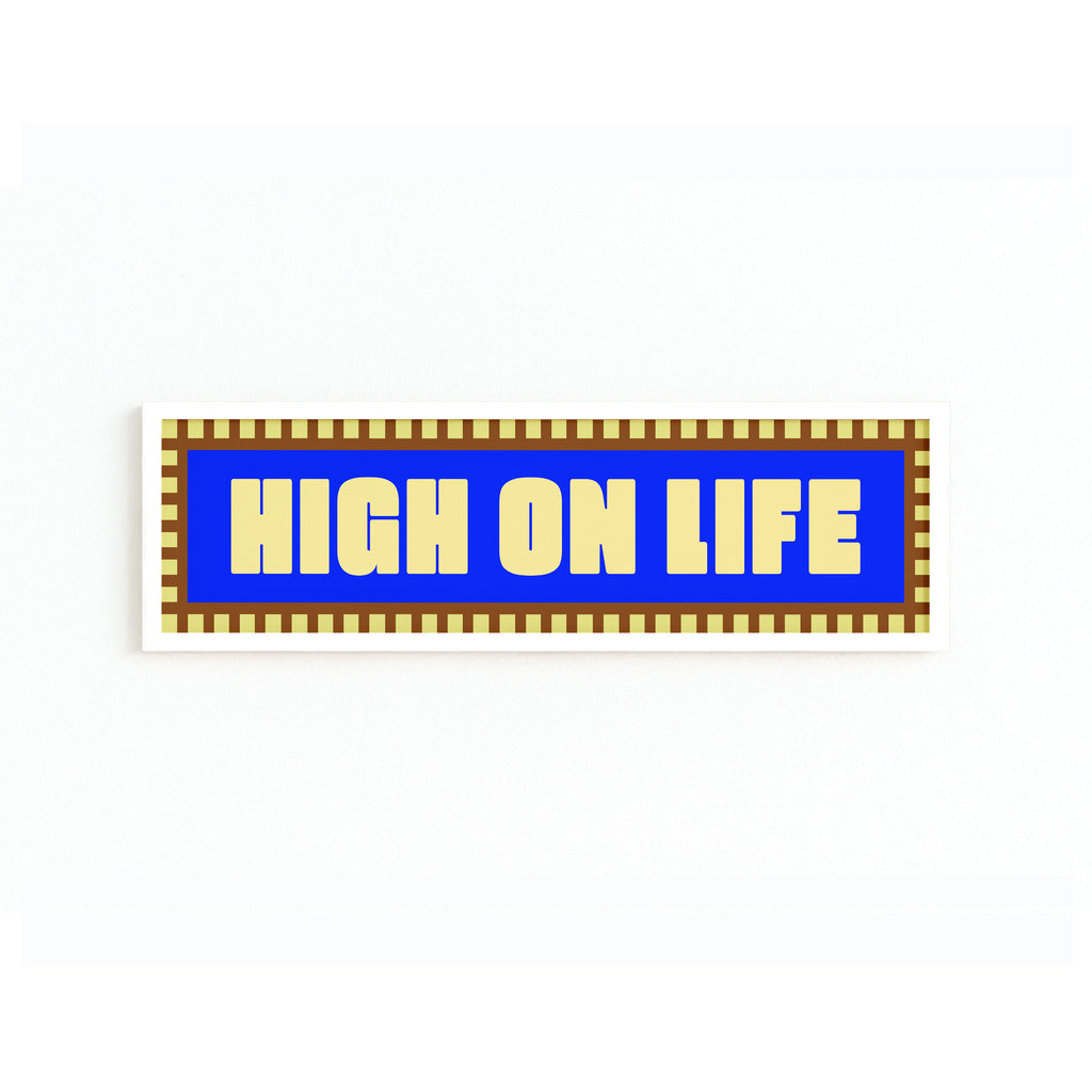 High On Life Panoramic Framed Print