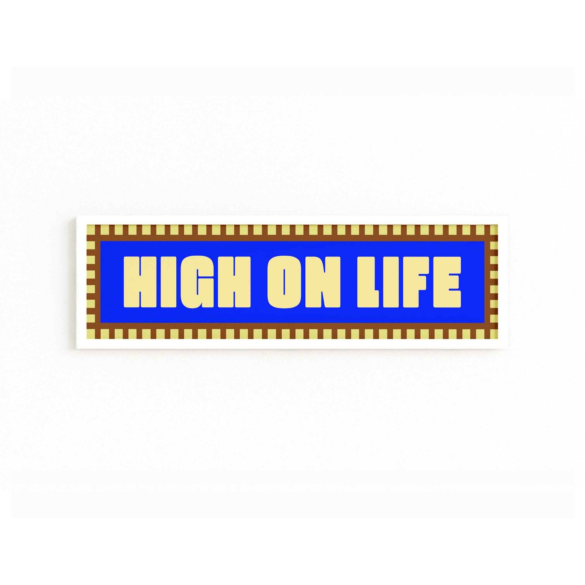 High On Life Panoramic Framed Print