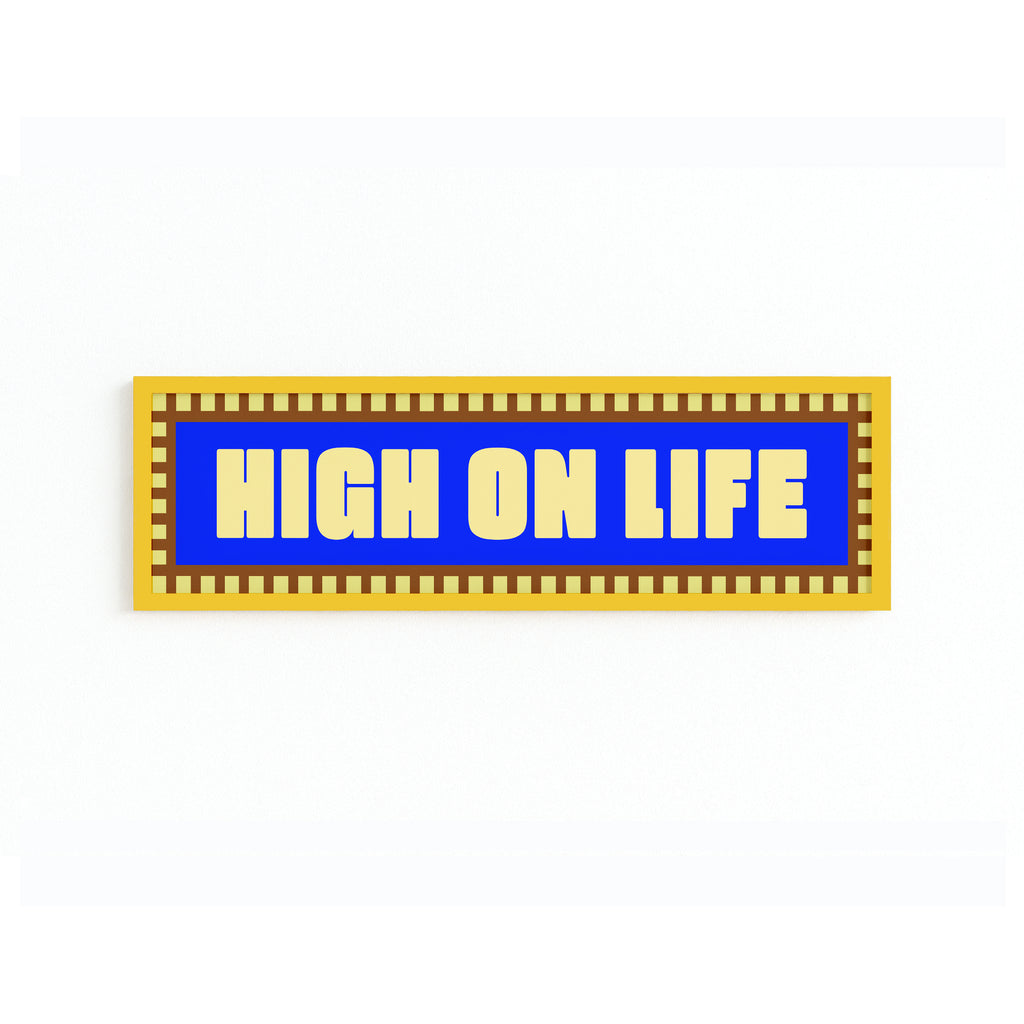 High On Life Panoramic Framed Print