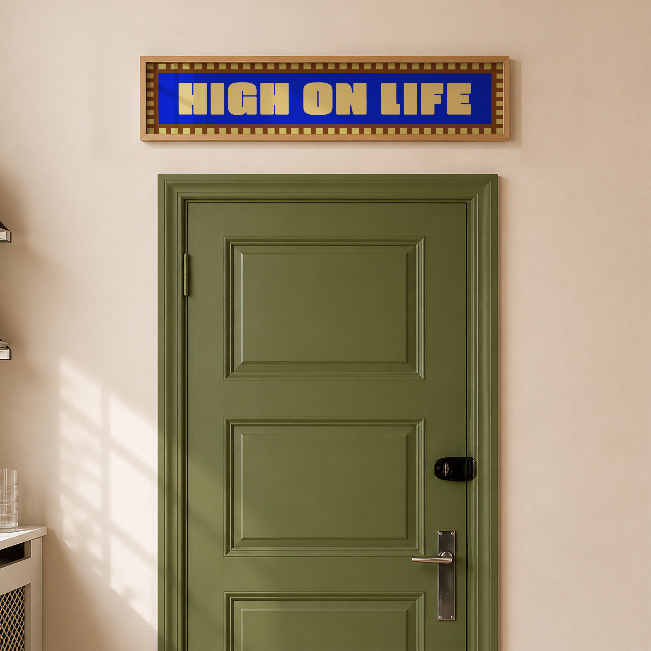 High On Life Panoramic Framed Print 60cm x 12cm