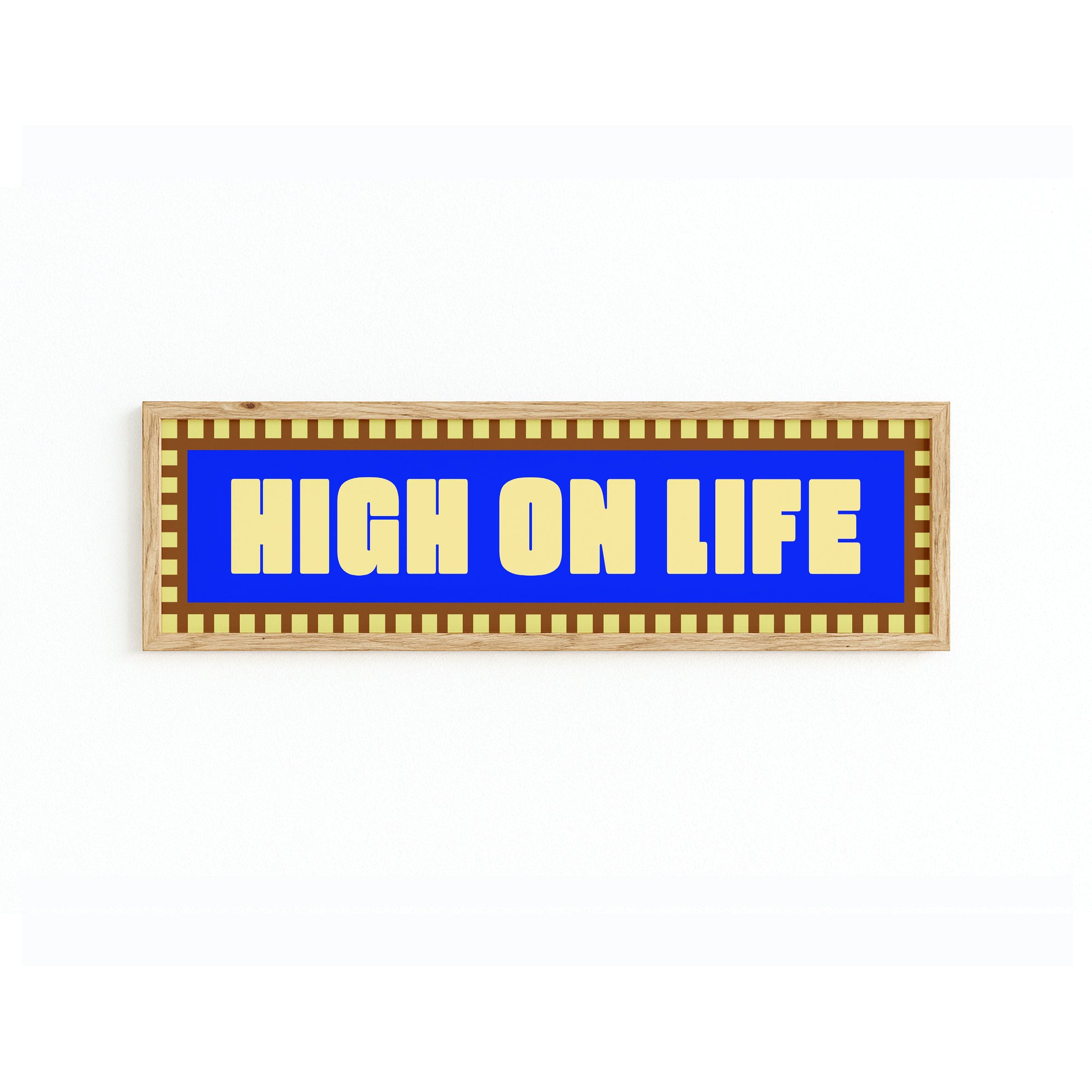 High On Life Panoramic Framed Print