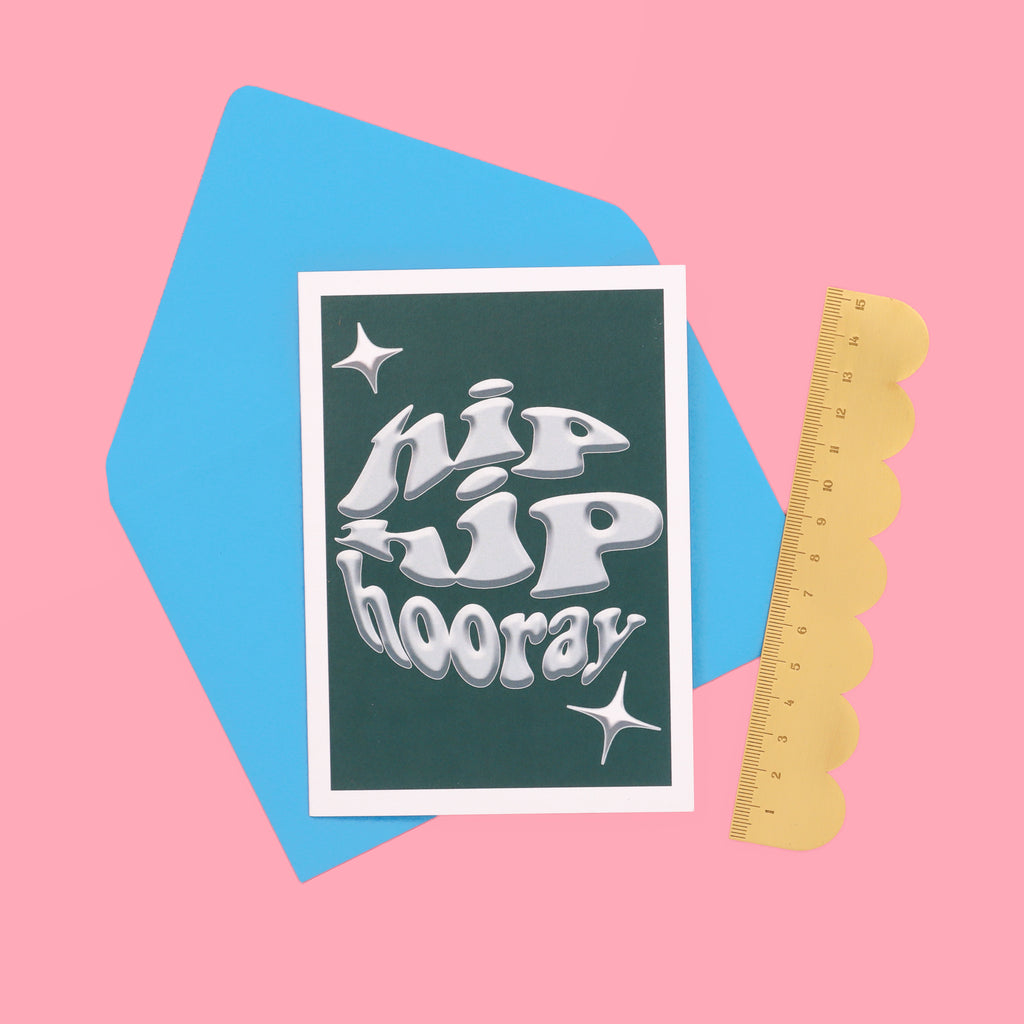 A6 Hip Hip Hooray Card
