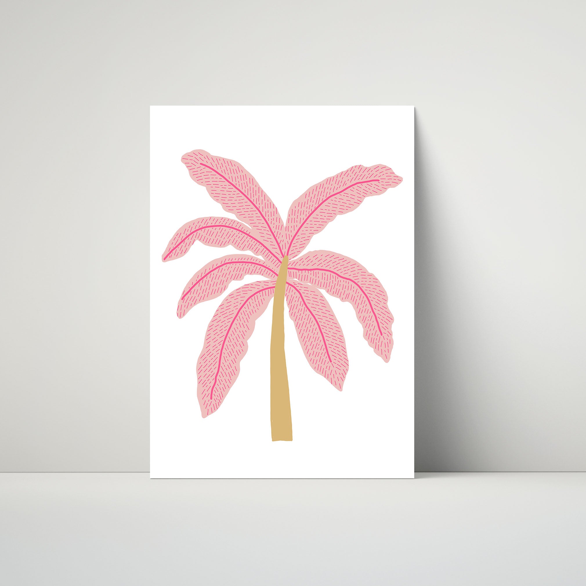 A Lone Palm (Pink)