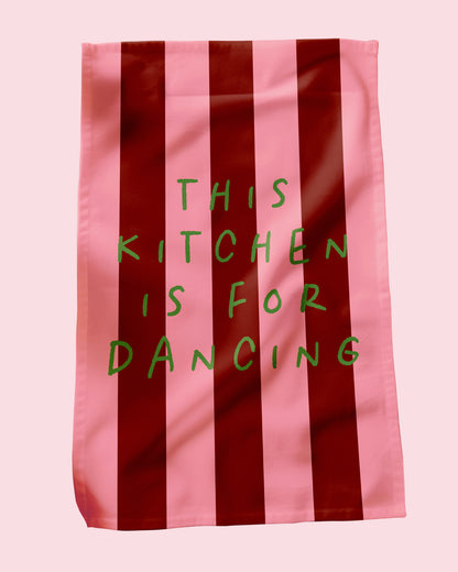 This Kitchen Is For Dancing Tea Towel