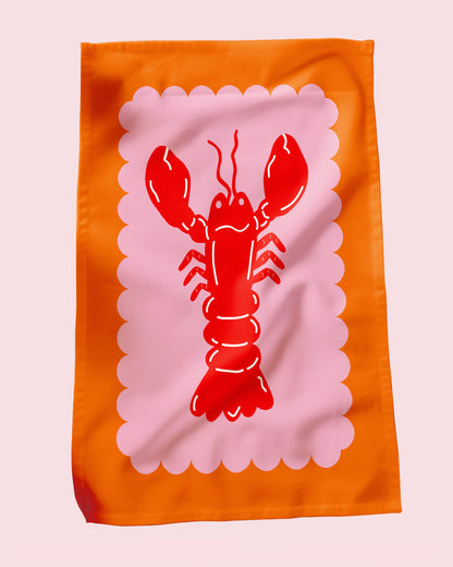 Lobster Scallop Tea Towel