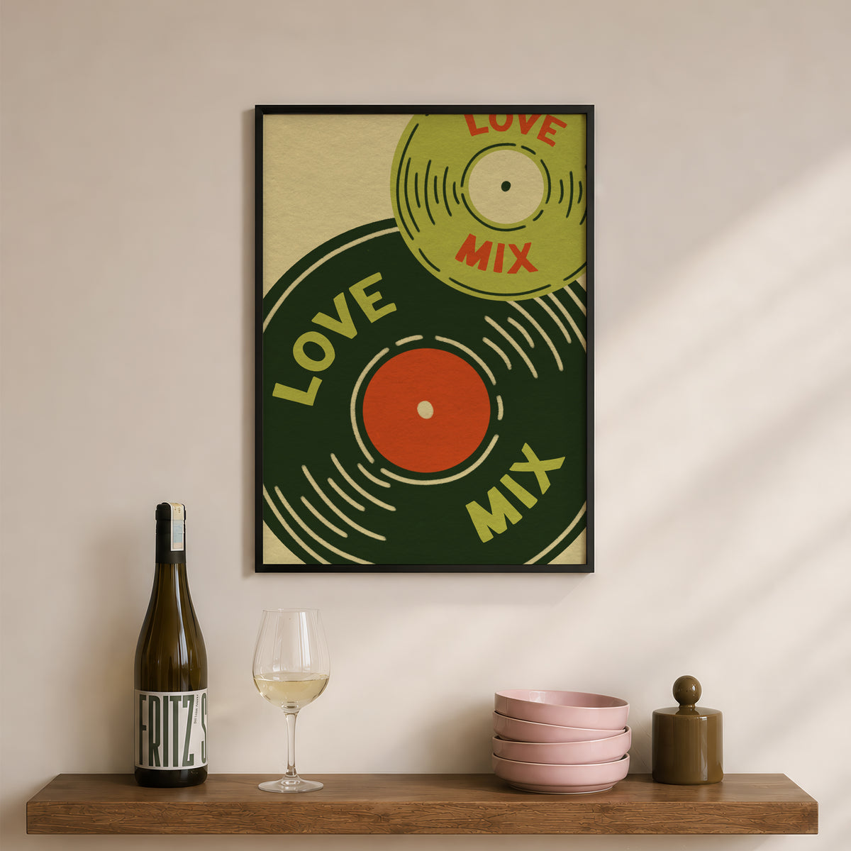 Love Mix in Olive & Orange