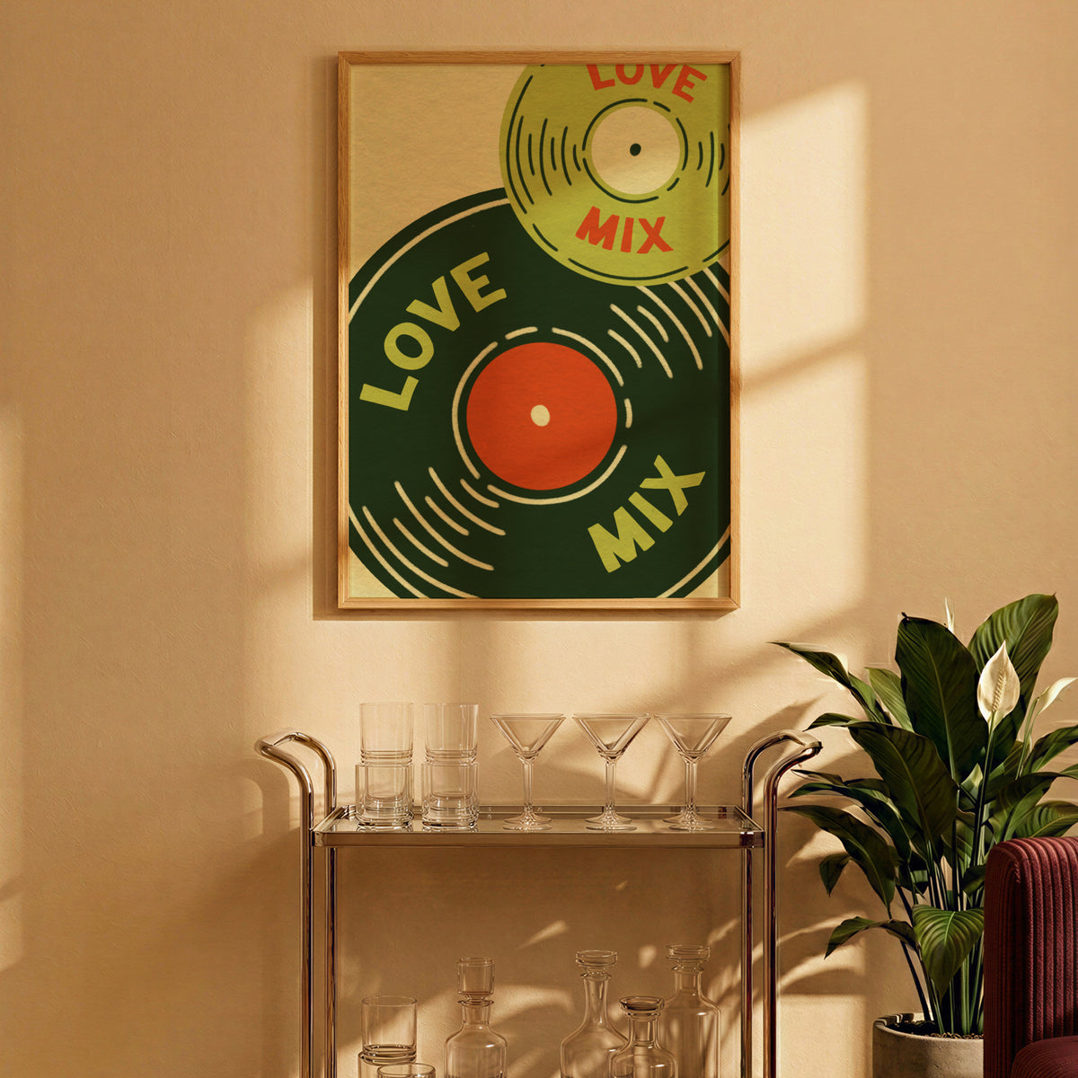 Love Mix in Olive & Orange