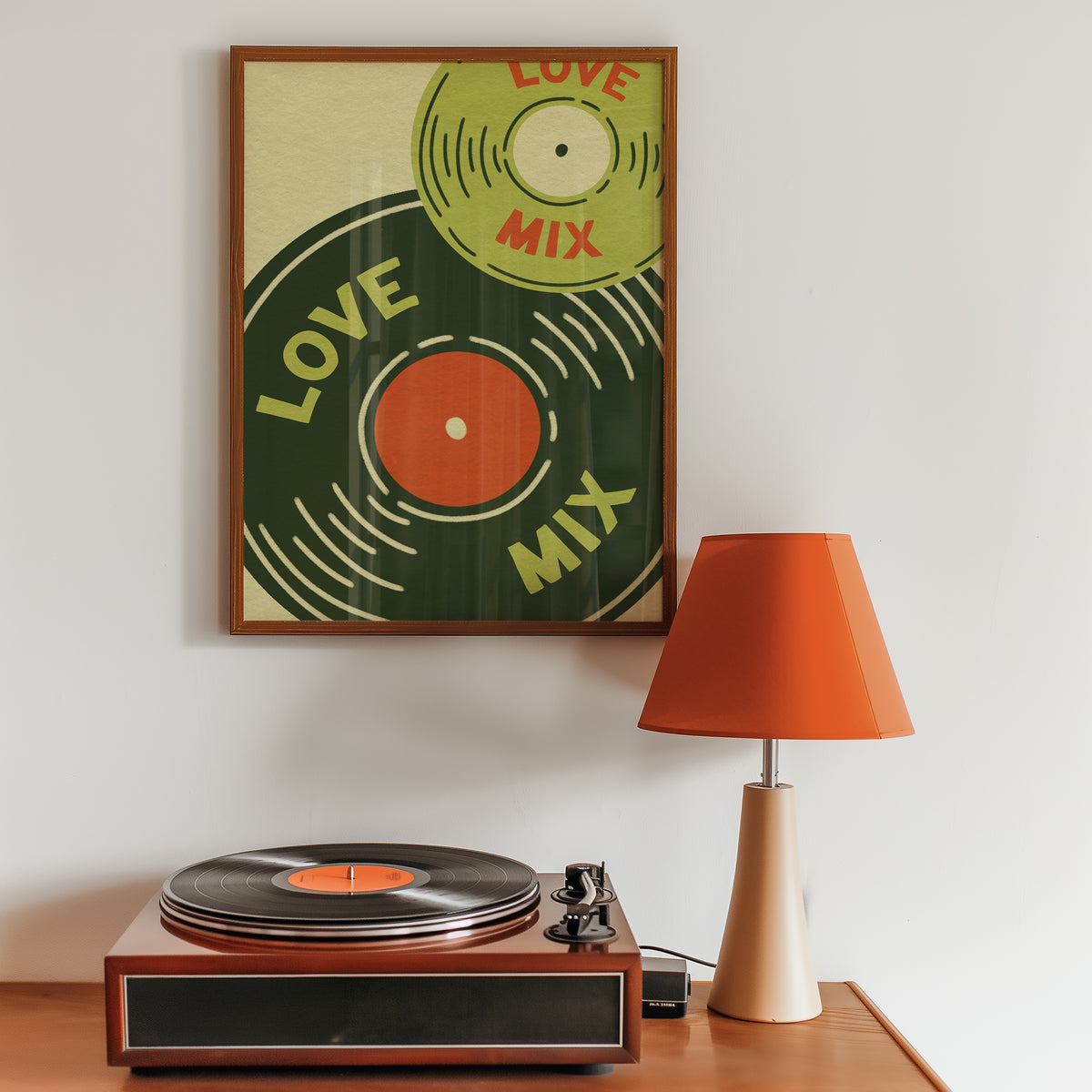 Love Mix in Olive & Orange