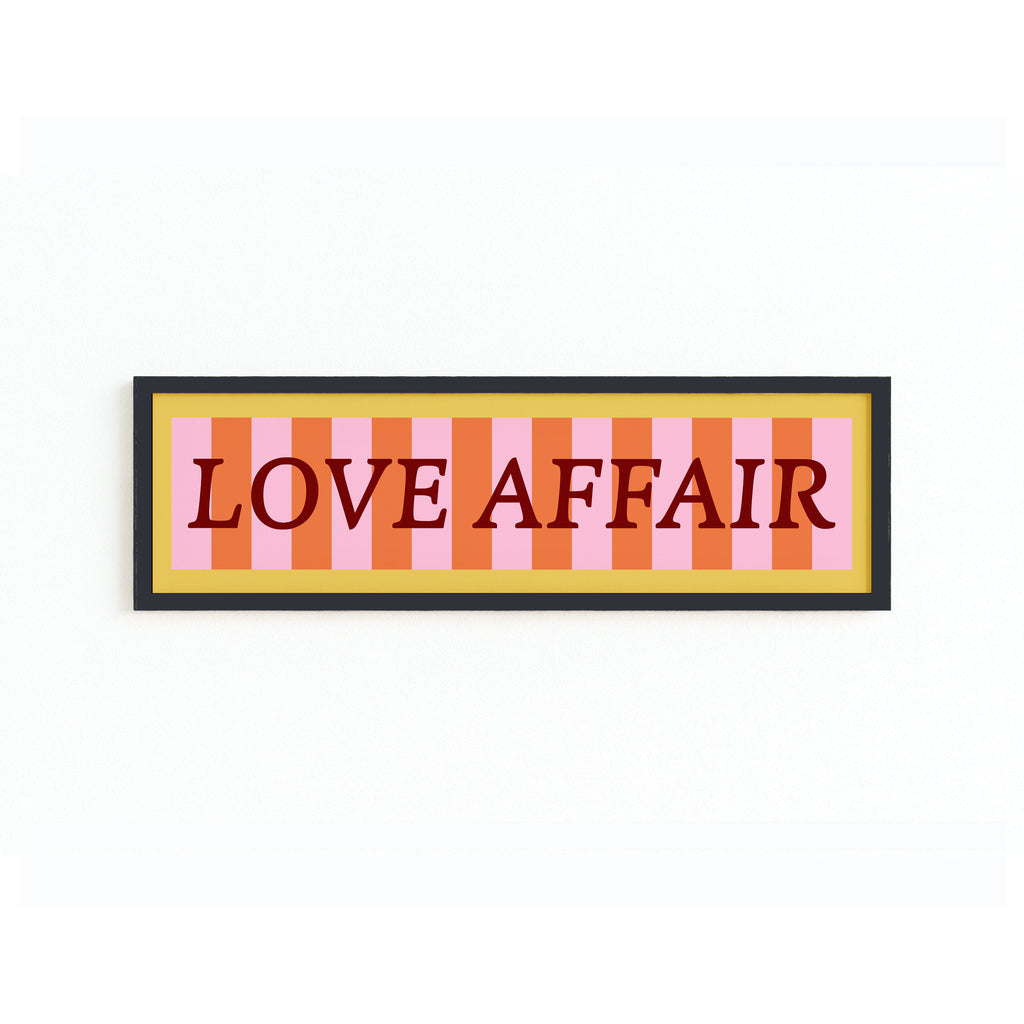 Love Affair Panoramic Framed Print