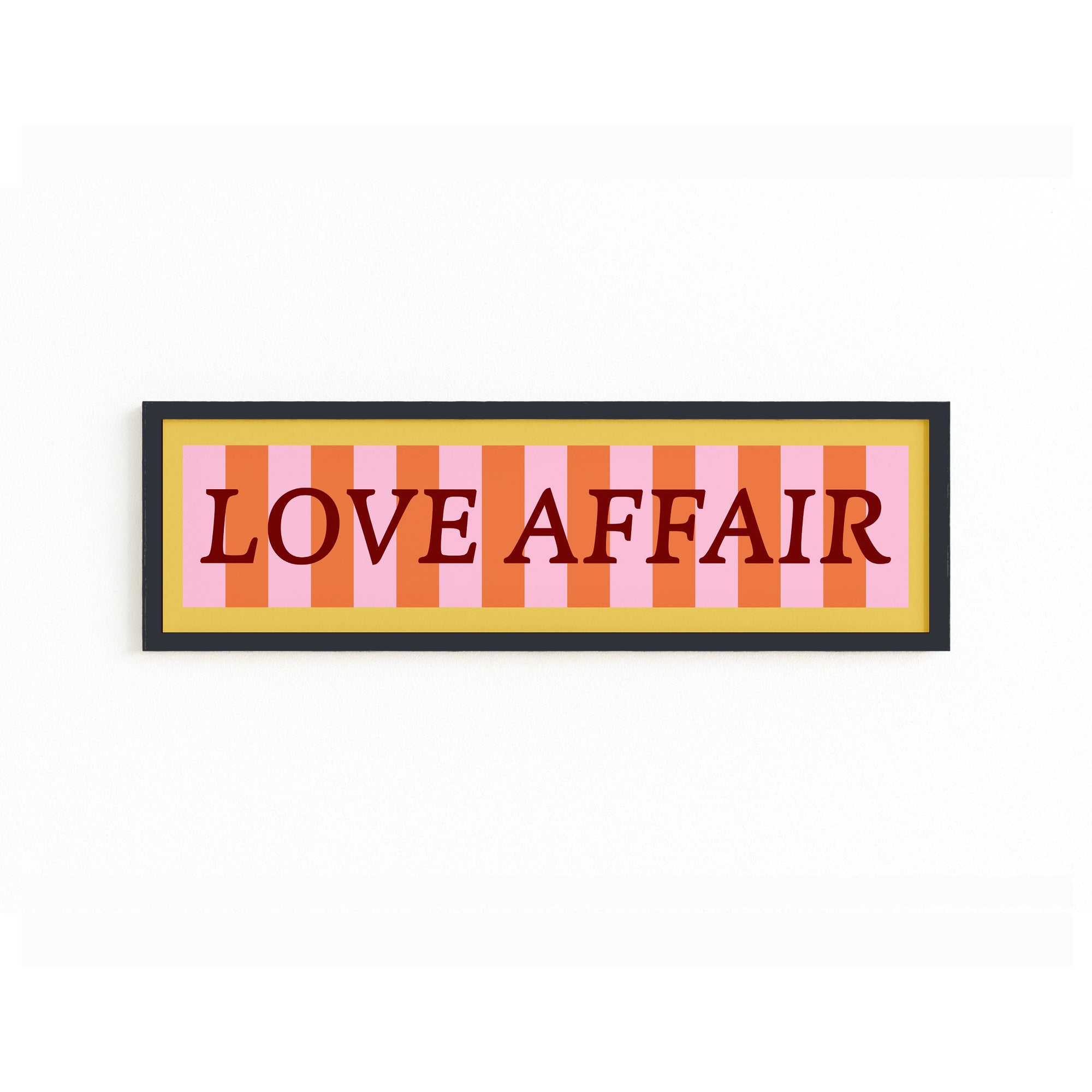 Love Affair Panoramic Framed Print