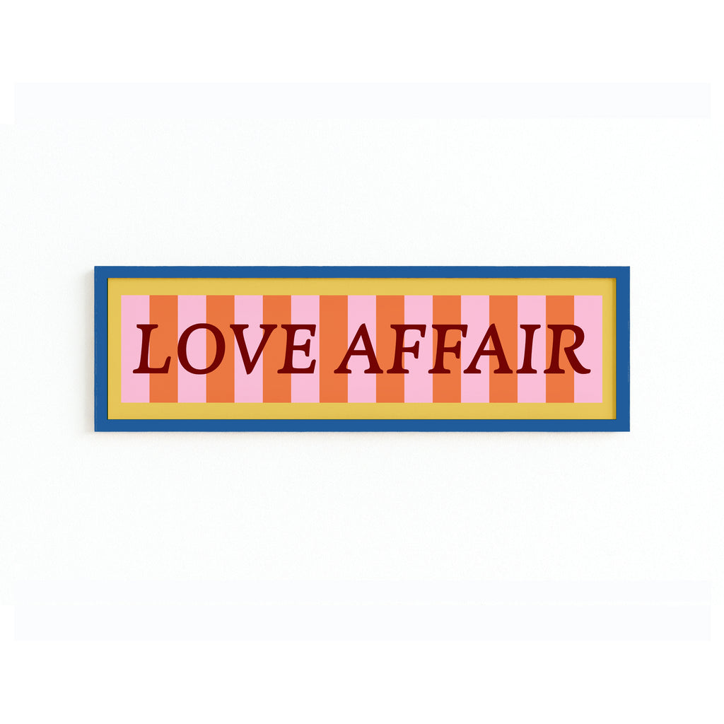 Love Affair Panoramic Framed Print