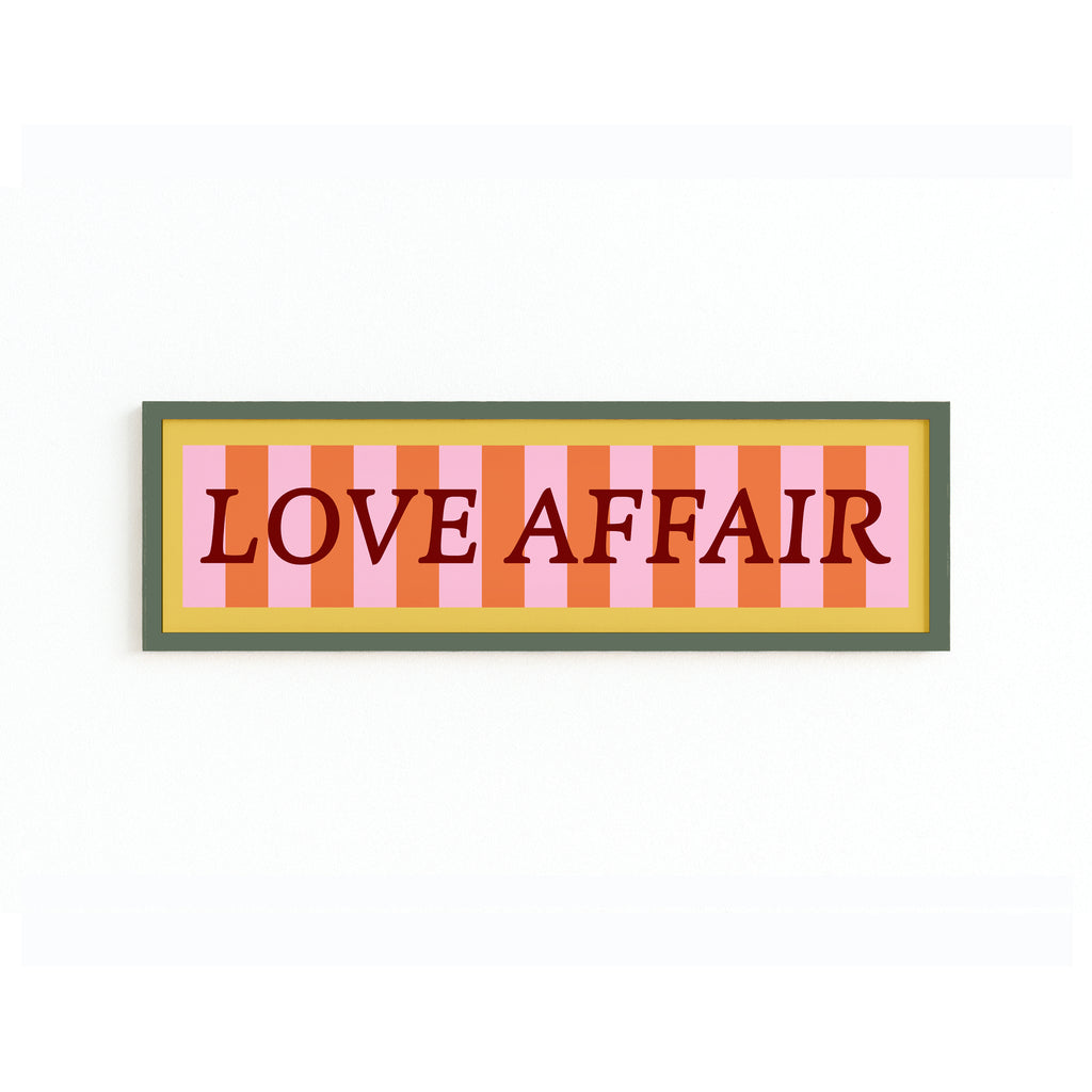 Love Affair Panoramic Framed Print
