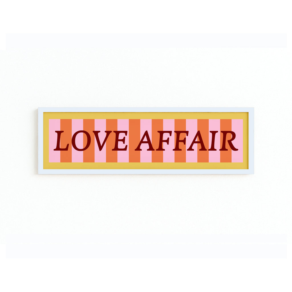 Love Affair Panoramic Framed Print