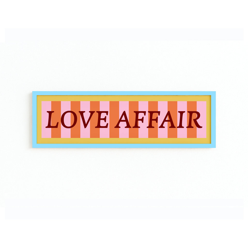 Love Affair Panoramic Framed Print