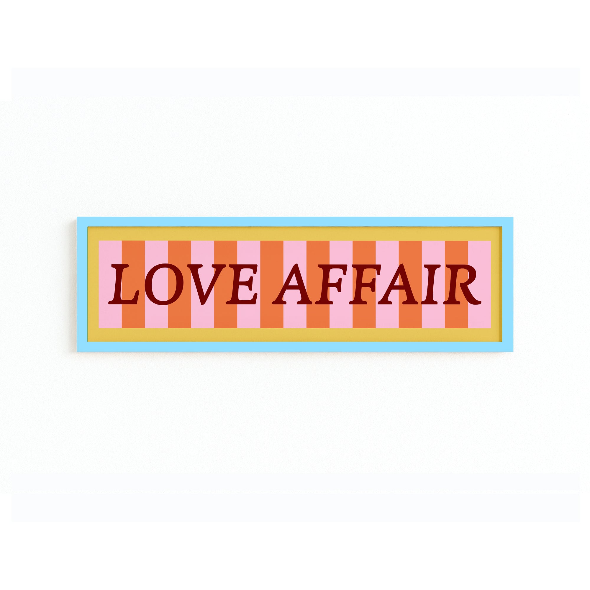 Love Affair Panoramic Framed Print