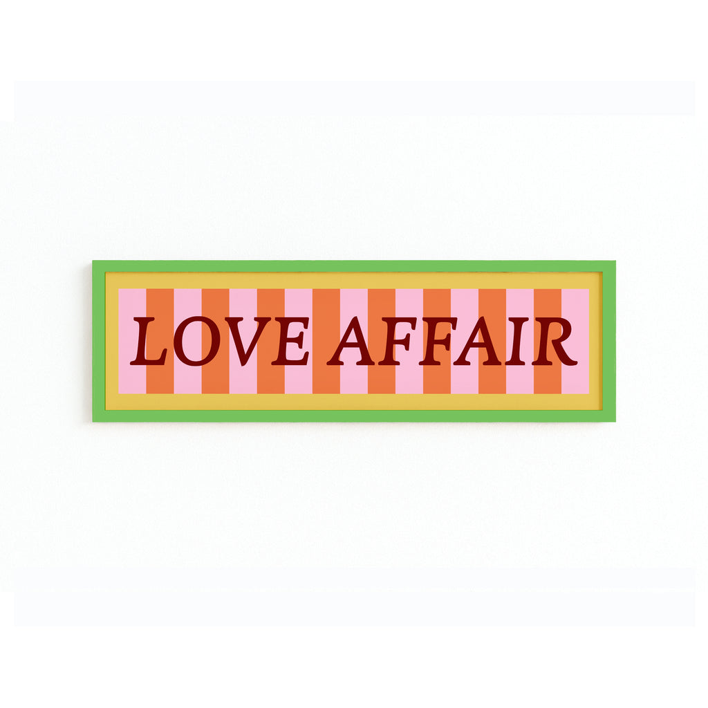 Love Affair Panoramic Framed Print
