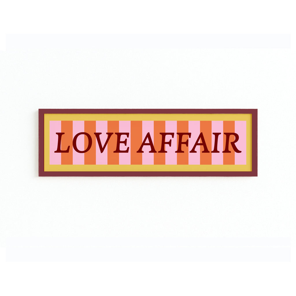 Love Affair Panoramic Framed Print