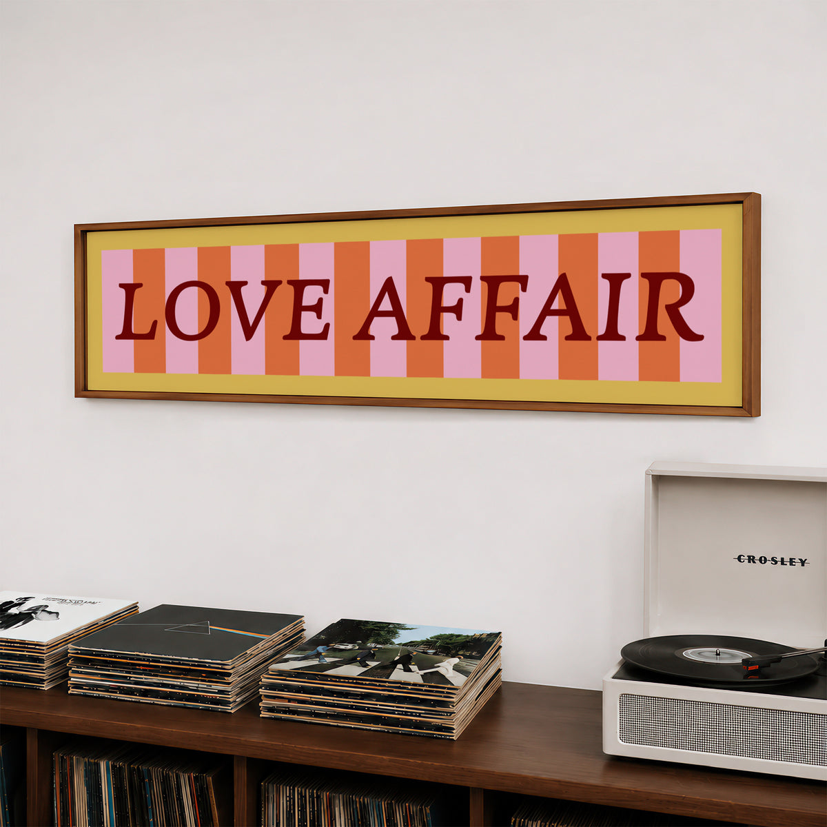 Love Affair Panoramic Framed Print 60cm x 12cm