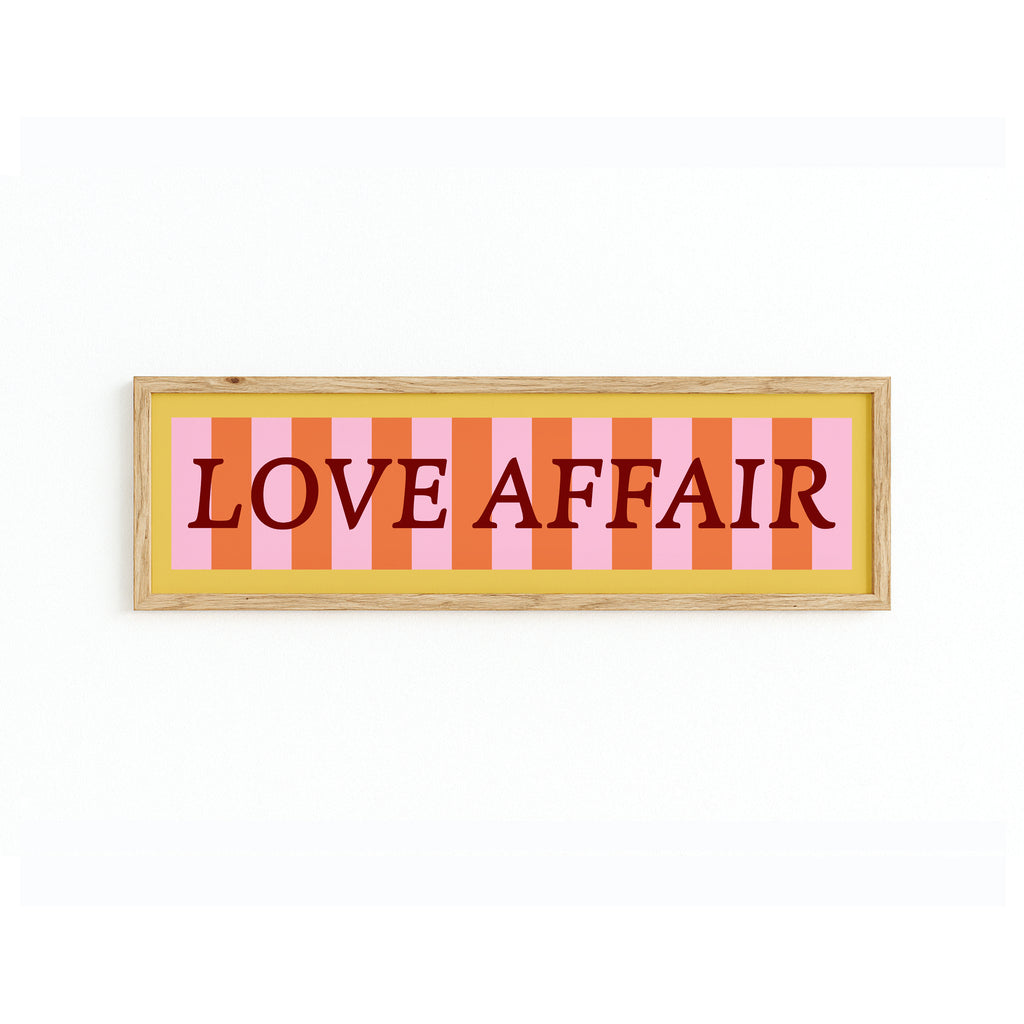 Love Affair Panoramic Framed Print
