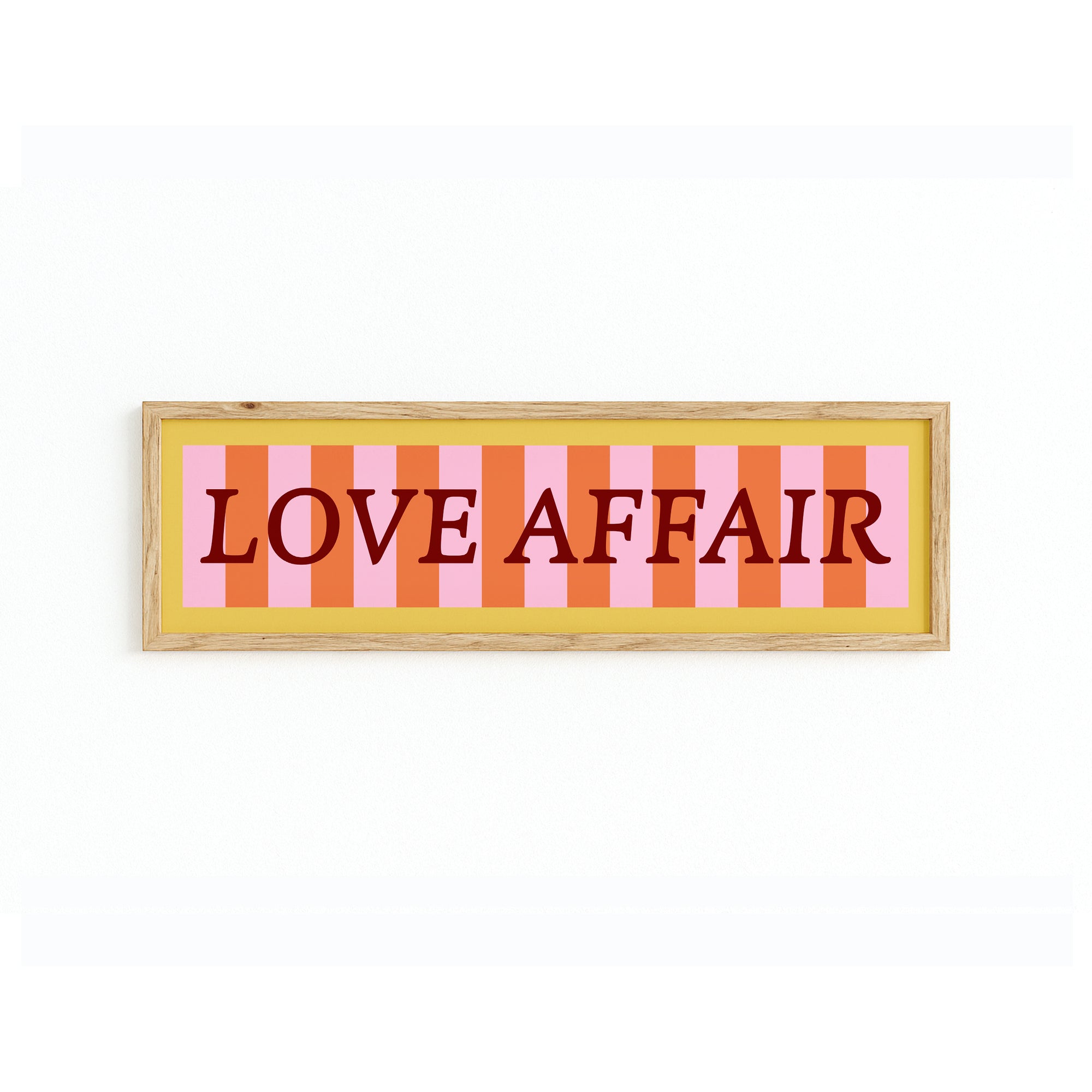 Love Affair Panoramic Framed Print