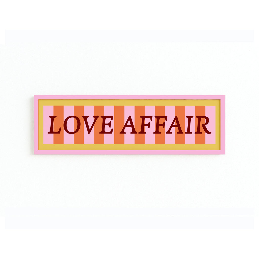 Love Affair Panoramic Framed Print