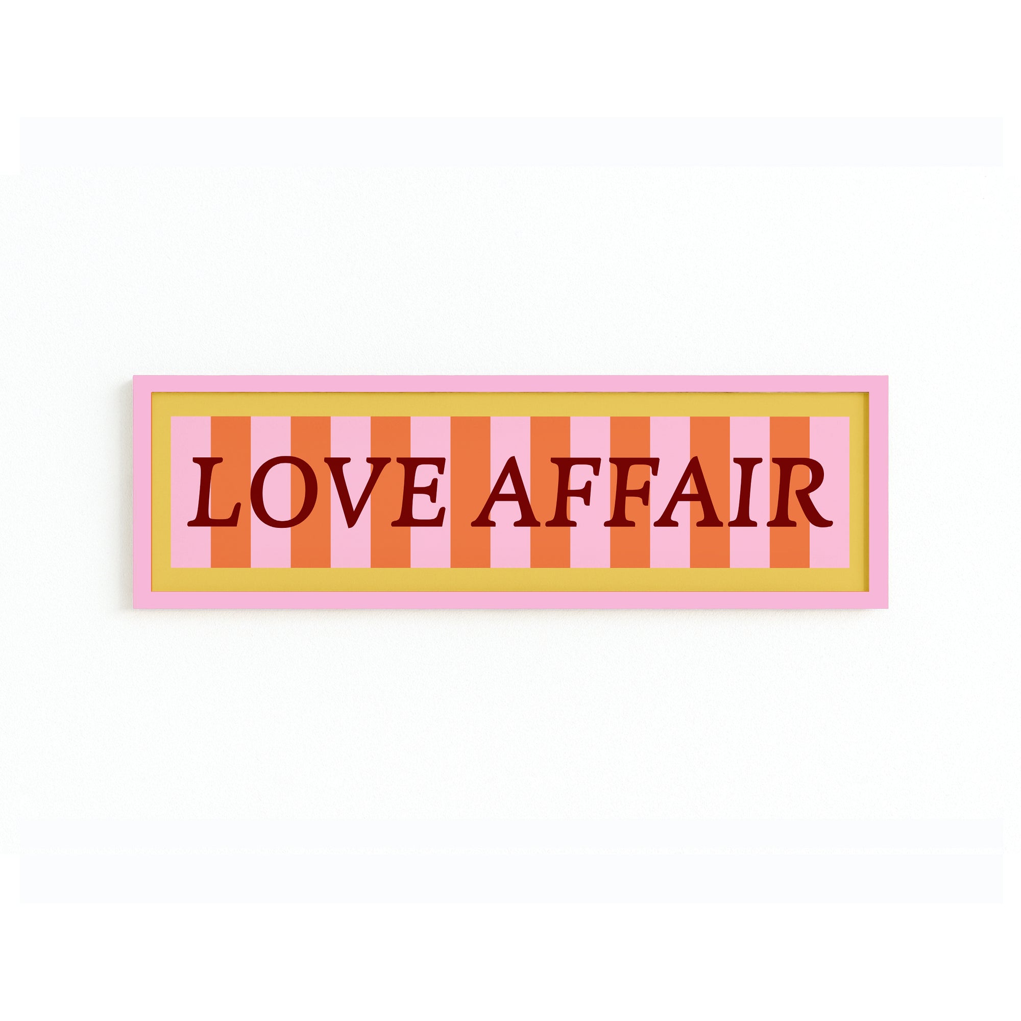 Love Affair Panoramic Framed Print