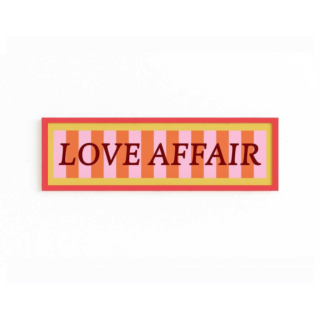 Love Affair Panoramic Framed Print