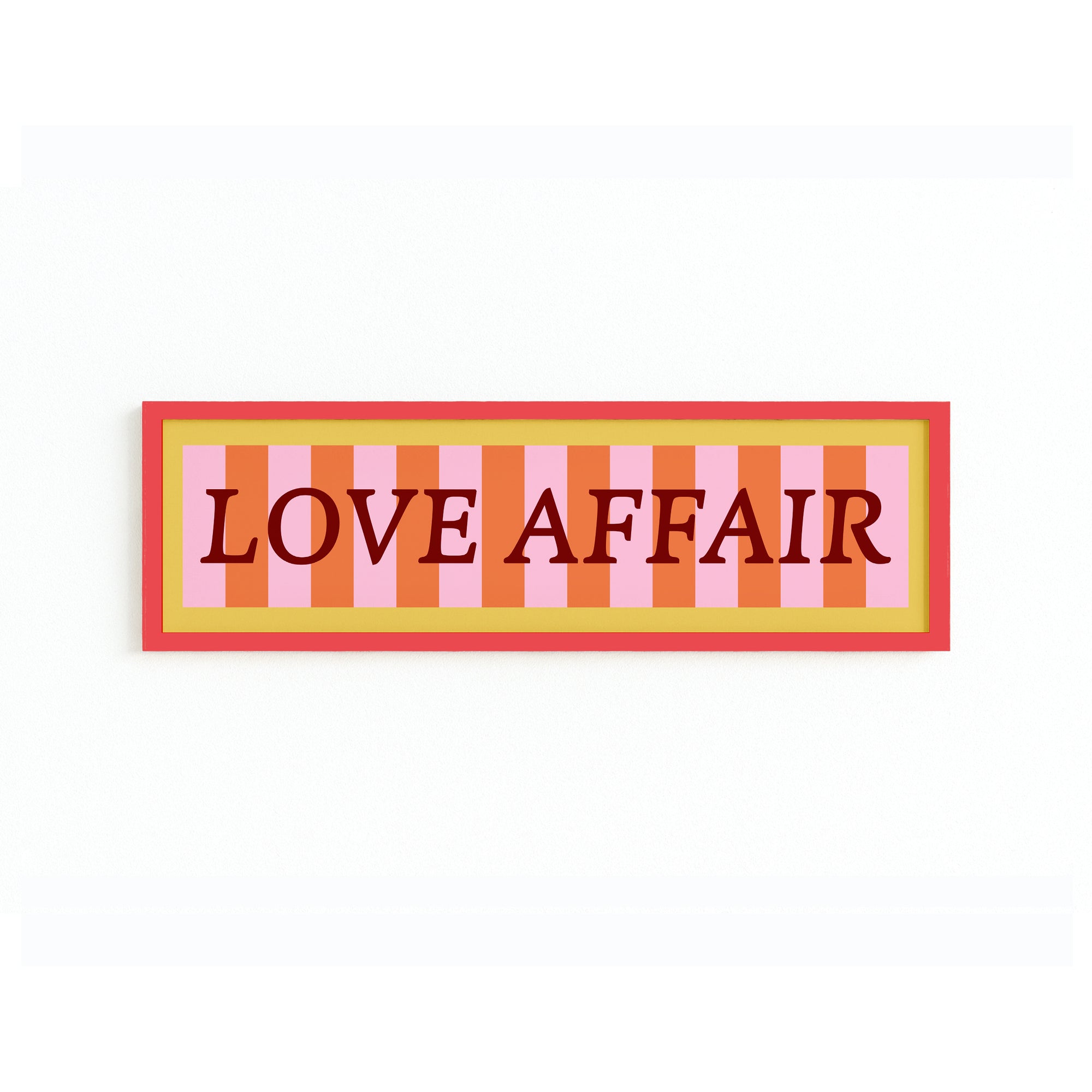 Love Affair Panoramic Framed Print