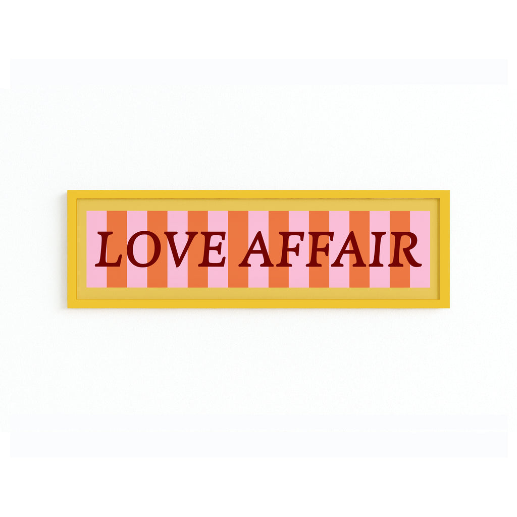 Love Affair Panoramic Framed Print