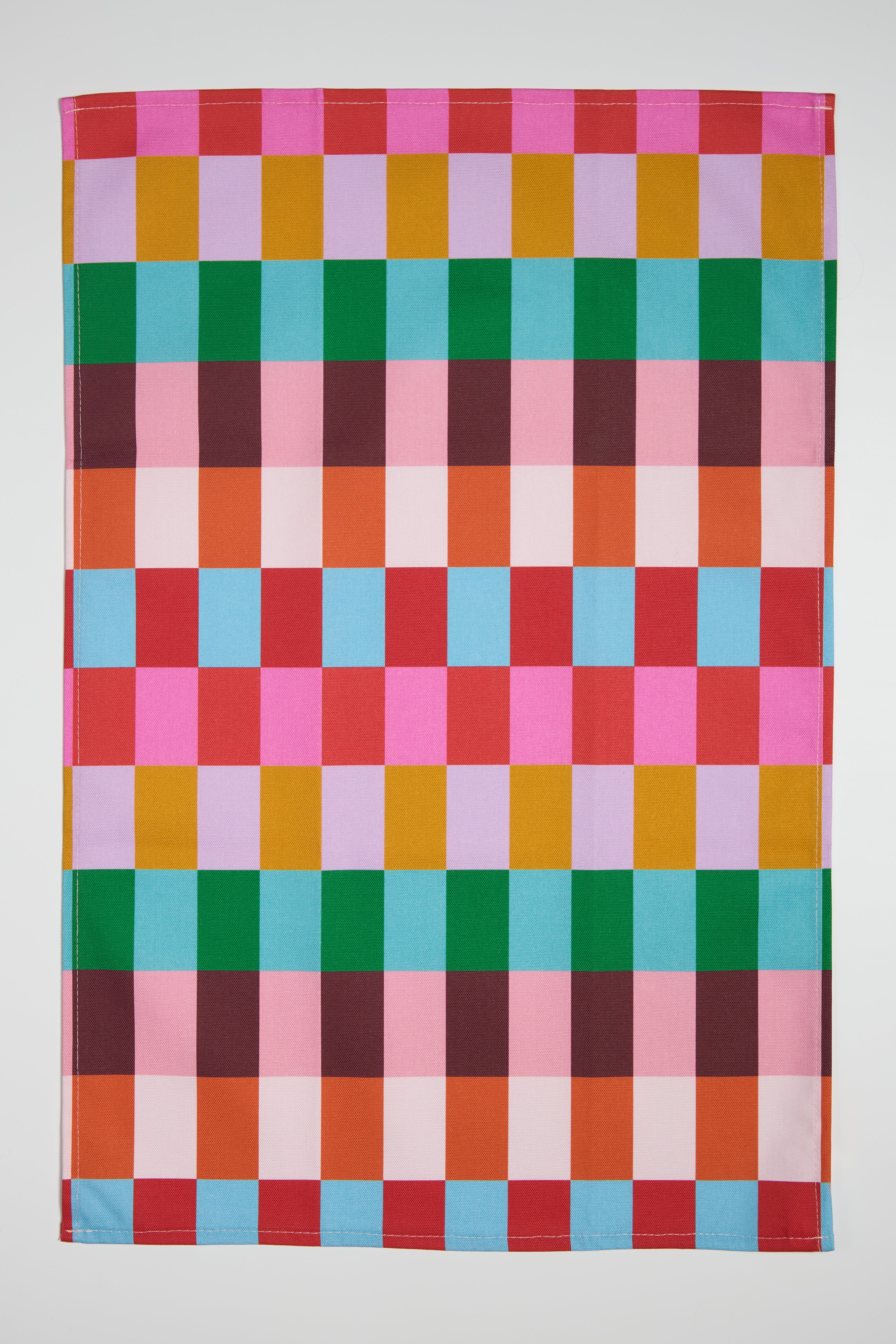 Christmas Multi Stripe Tea Towel