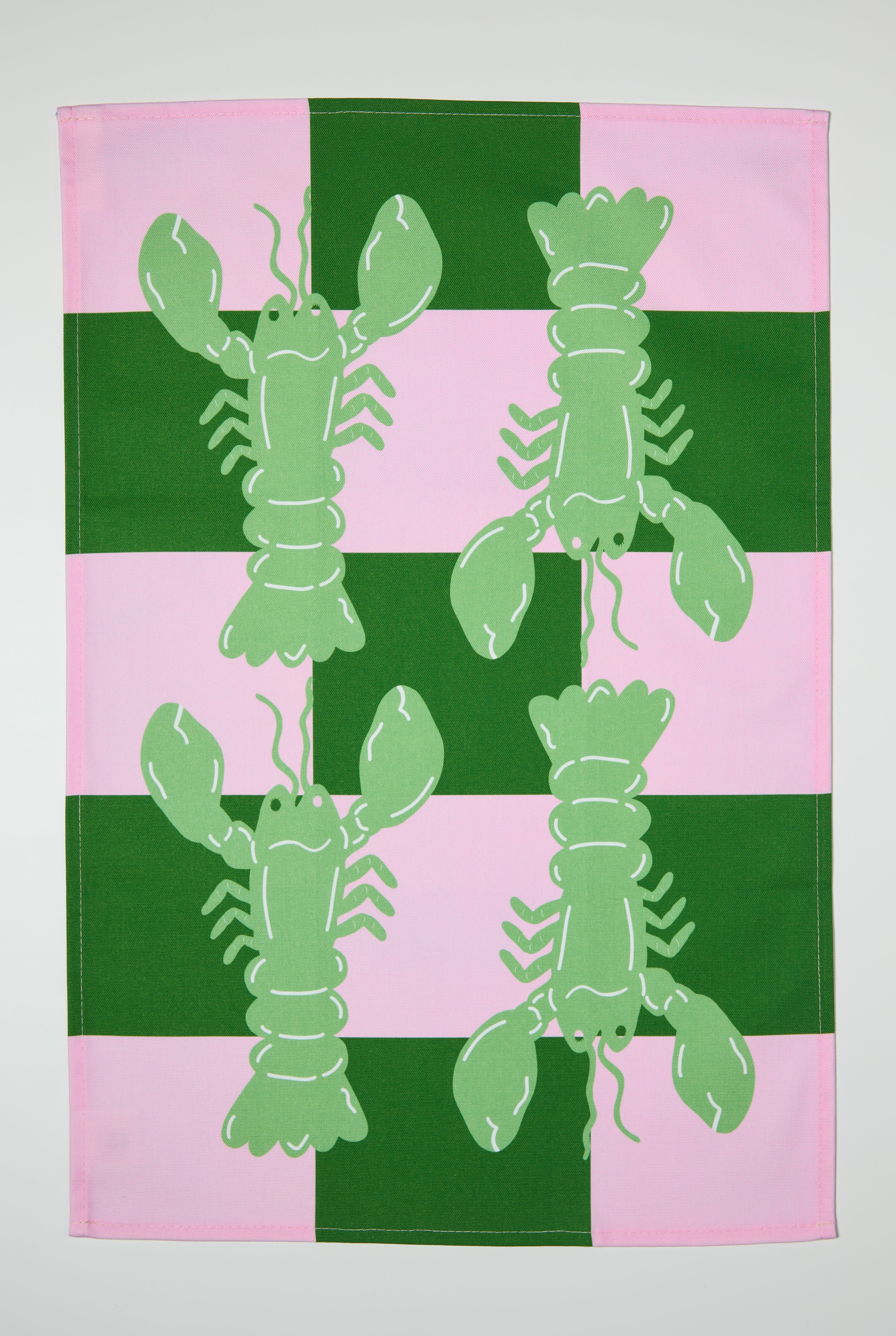 Lobster Tile Tea Towel