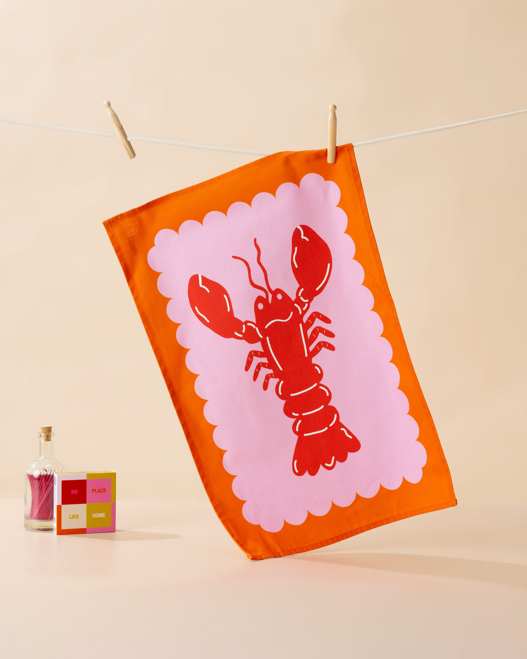 Lobster Scallop Tea Towel