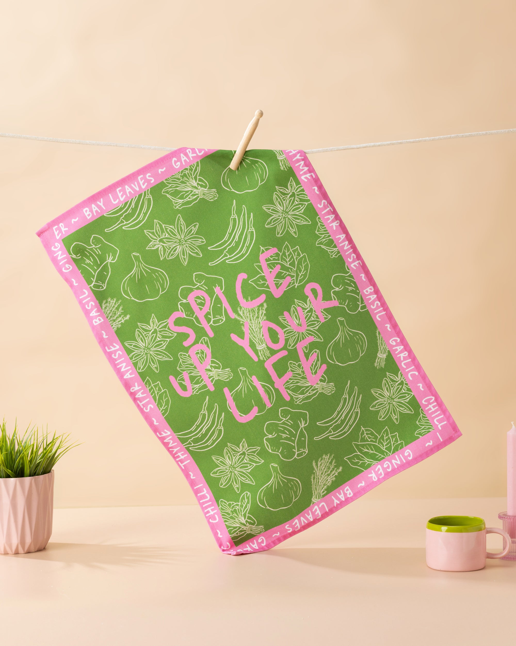 Spice Up Your Life Tea Towel