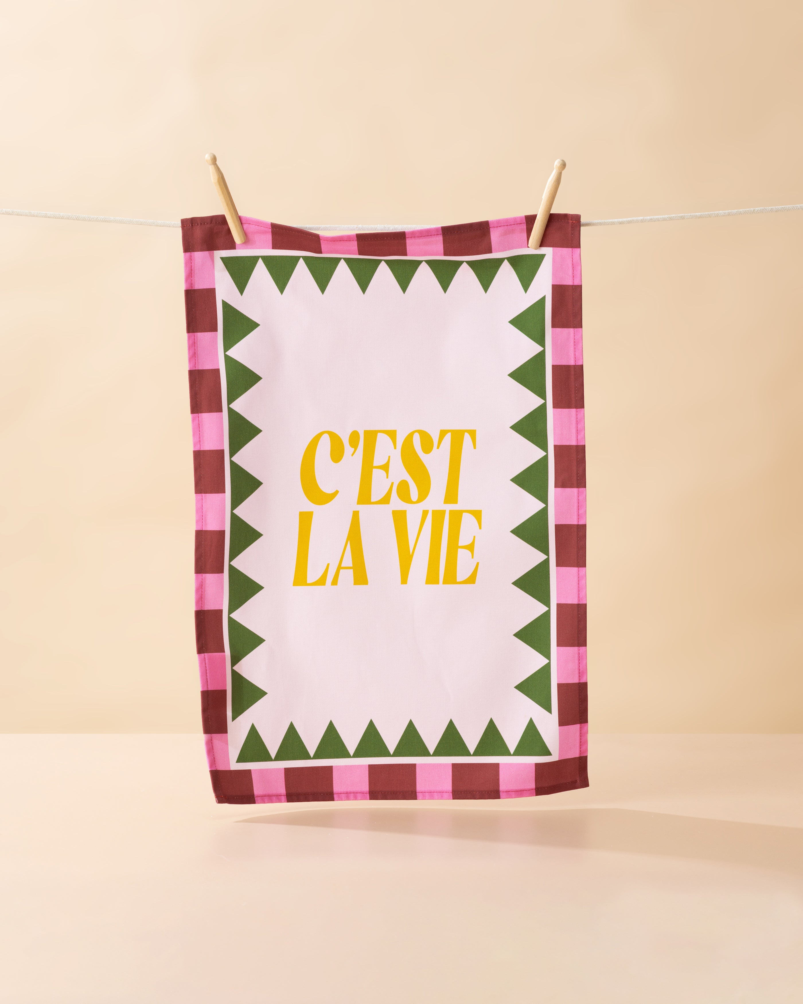 C'est La Vie Tea Towel