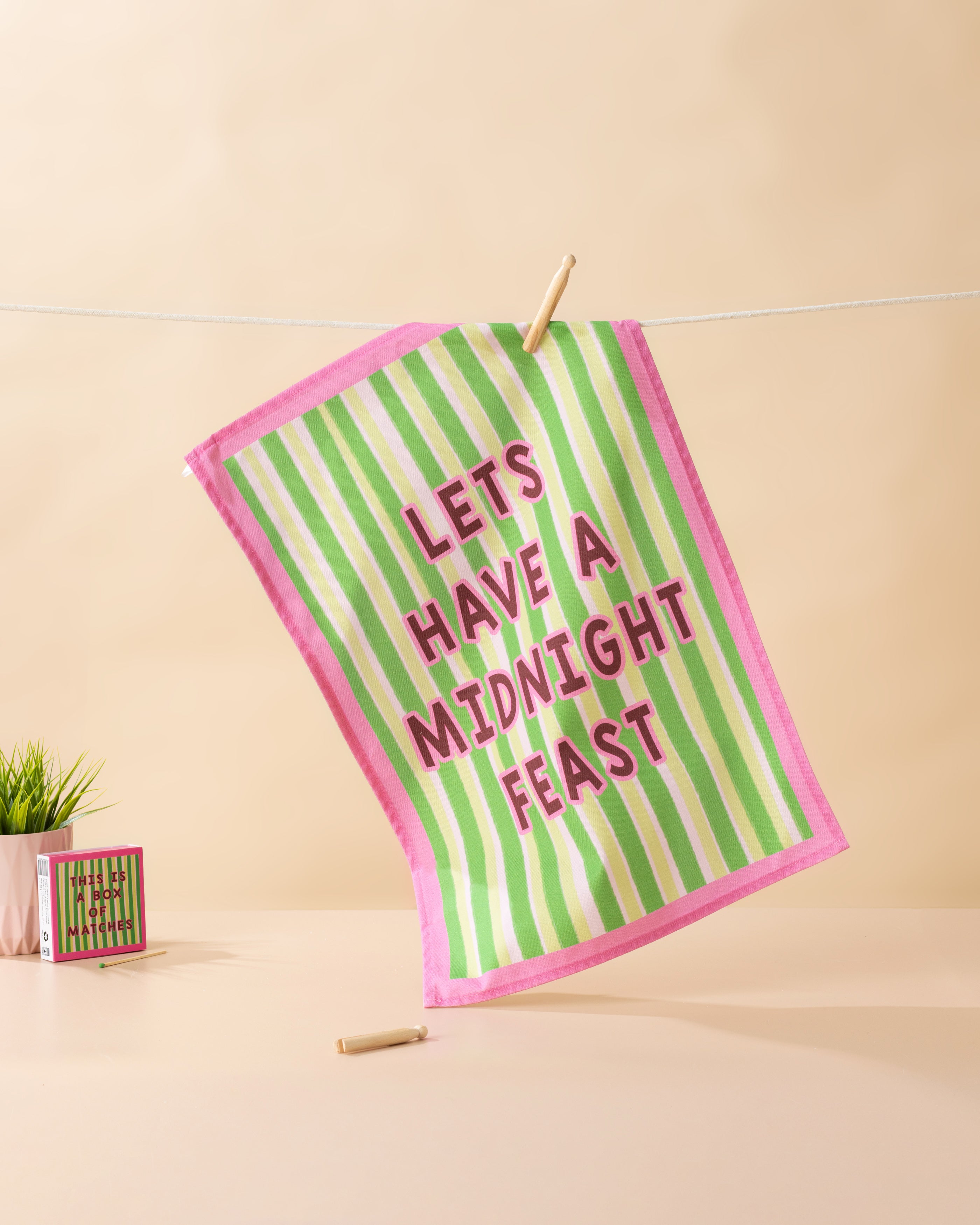 Lets Have A Midnight Feast Tea Towel
