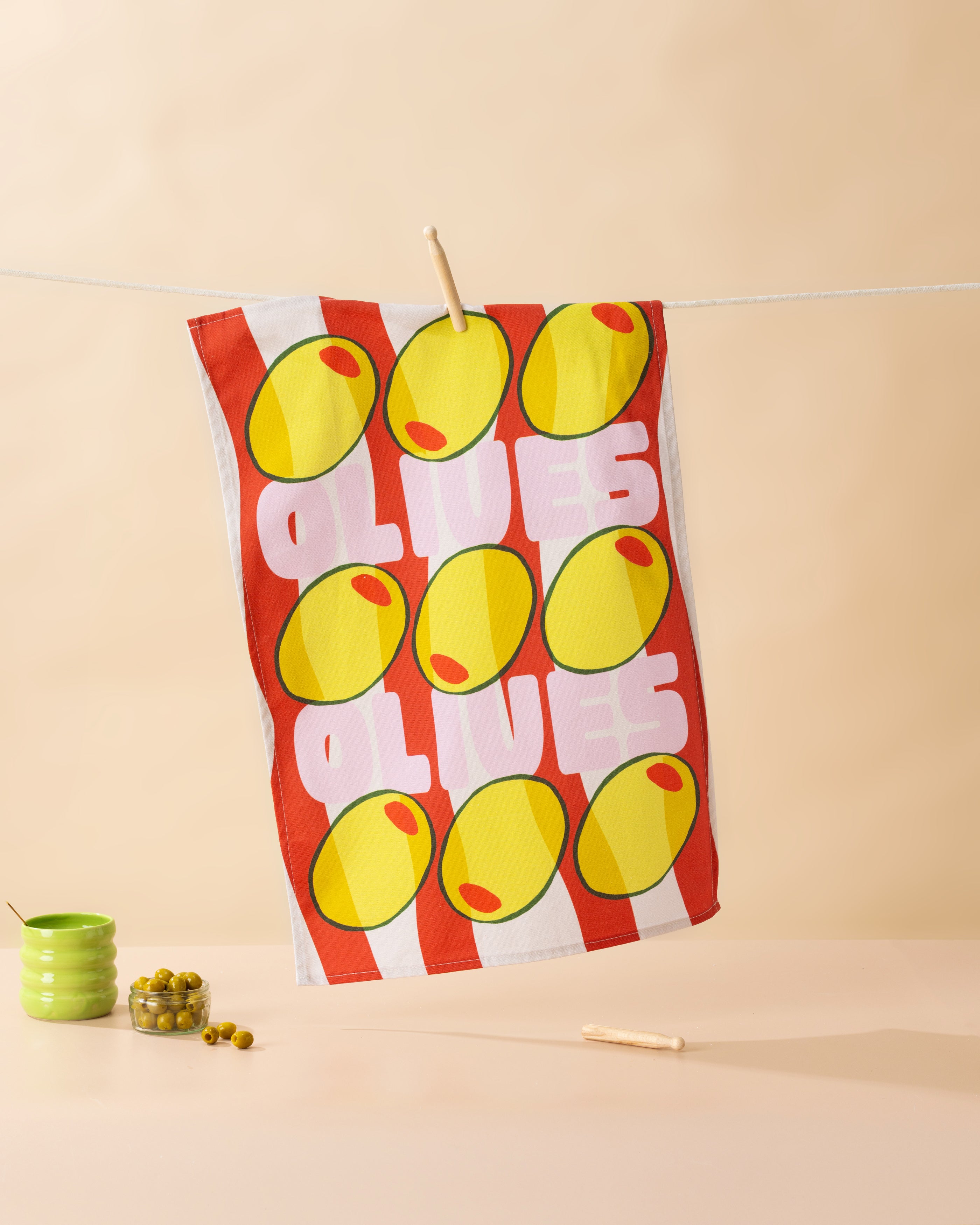 Olives Tea Towel