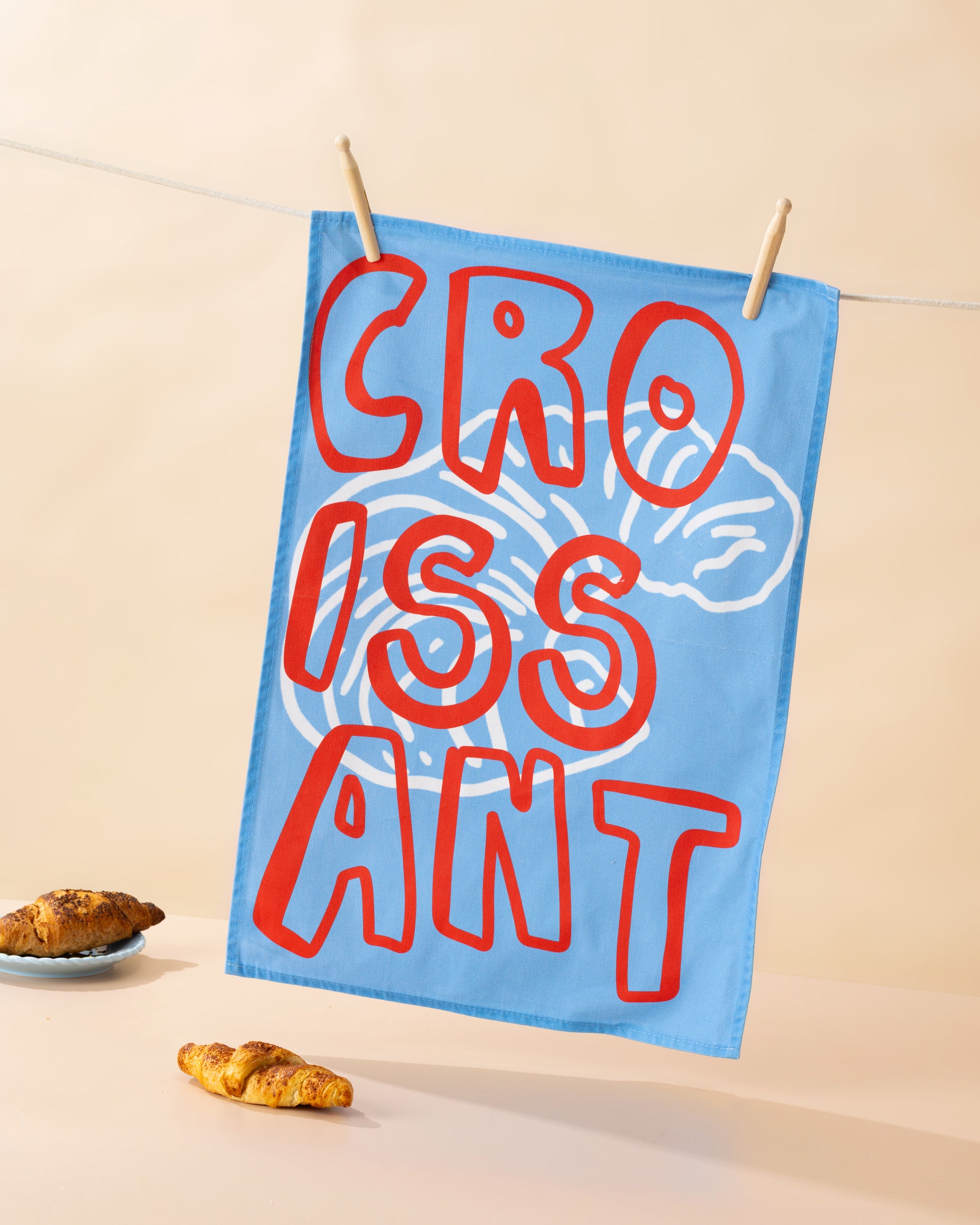 Croissant Tea Towel