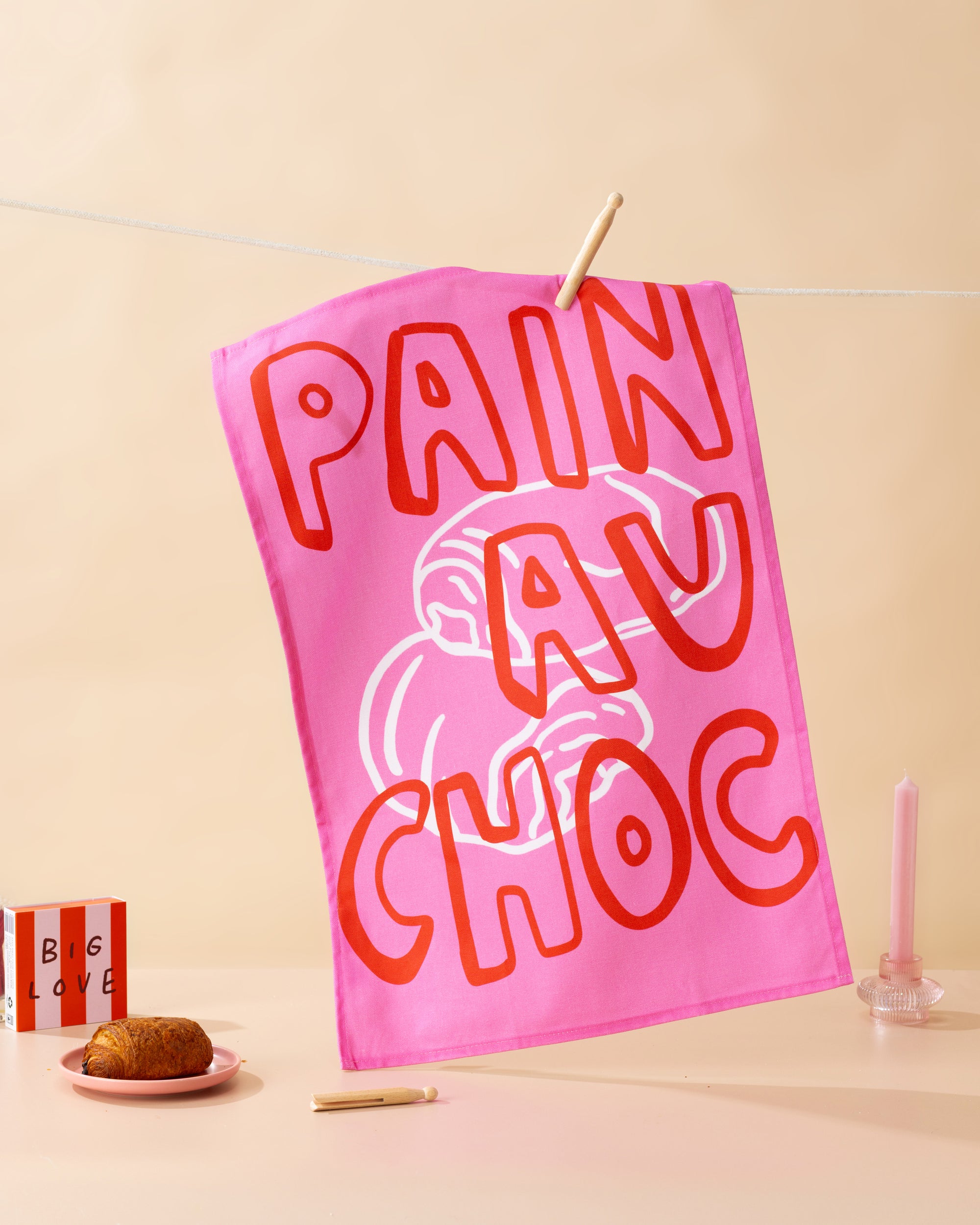 Pain Au Choc Tea Towel