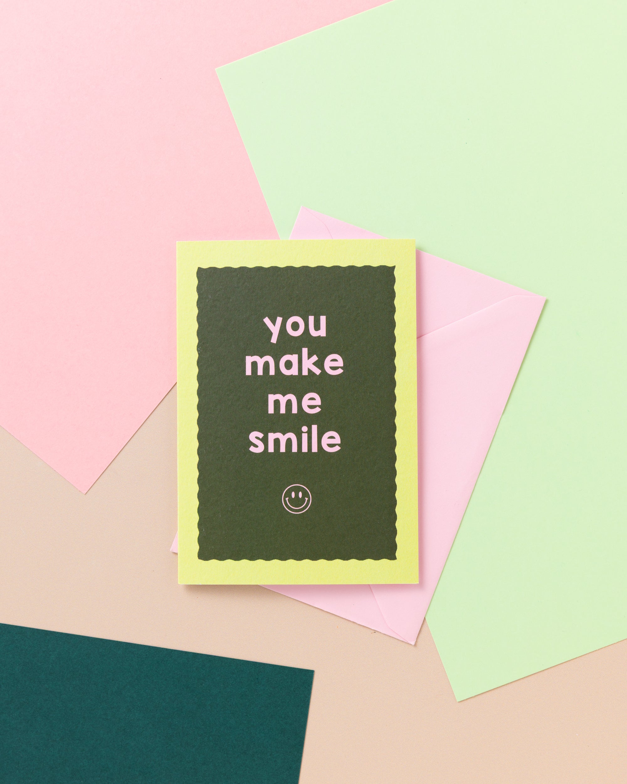 A6 You Make Me Smile Card