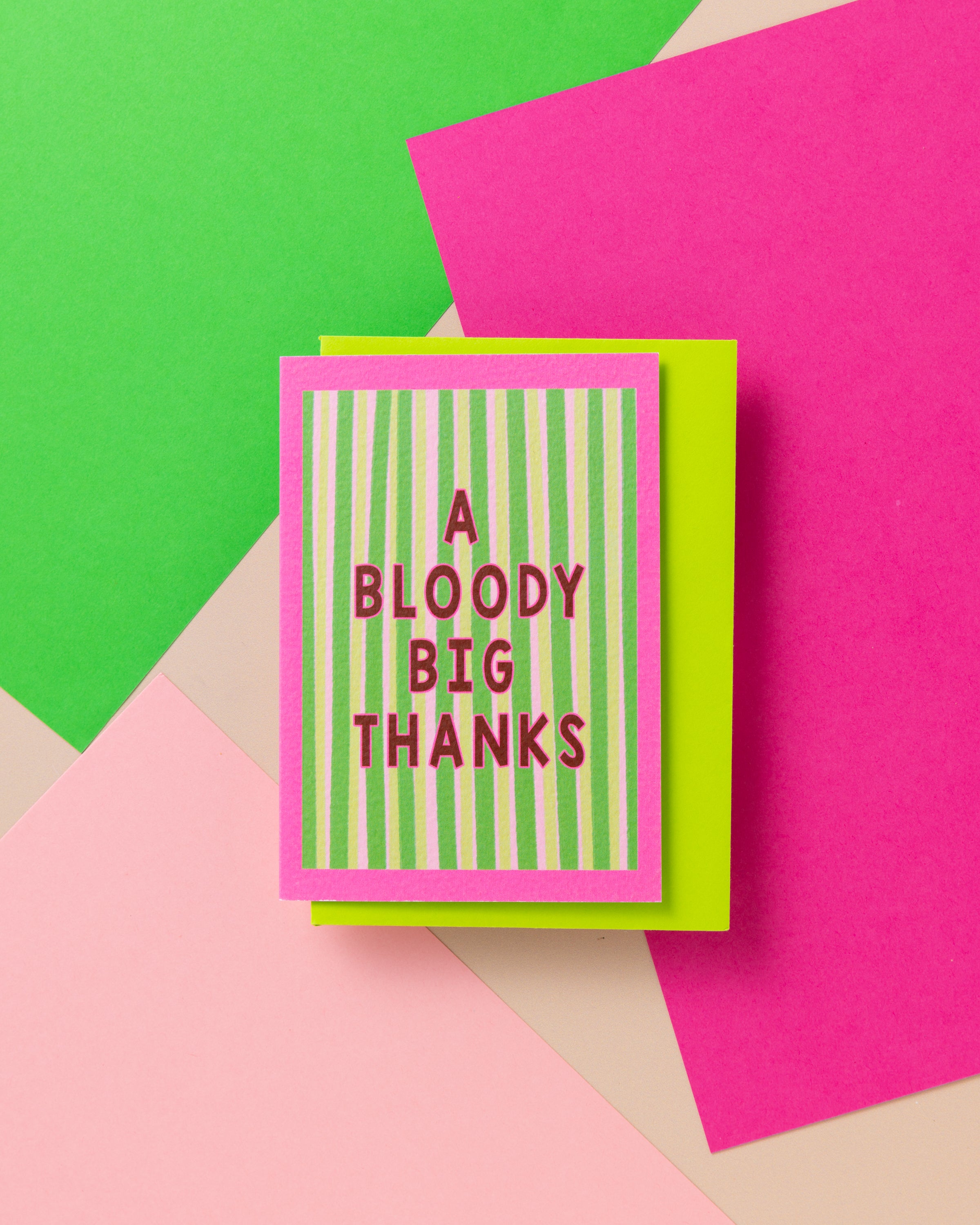 A6 A Big Bloody Thanks Card