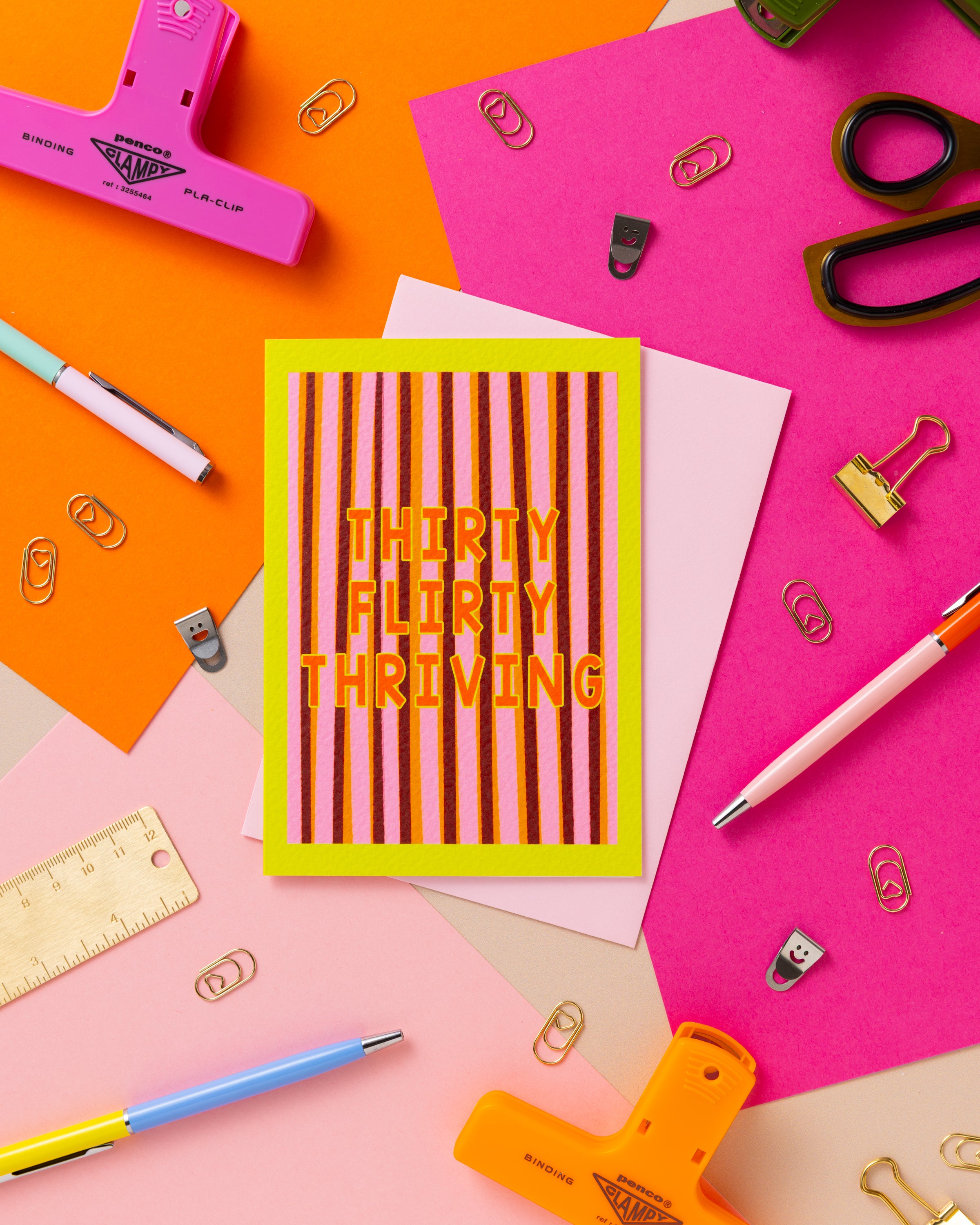 A6 Thirty Flirty Thriving Card