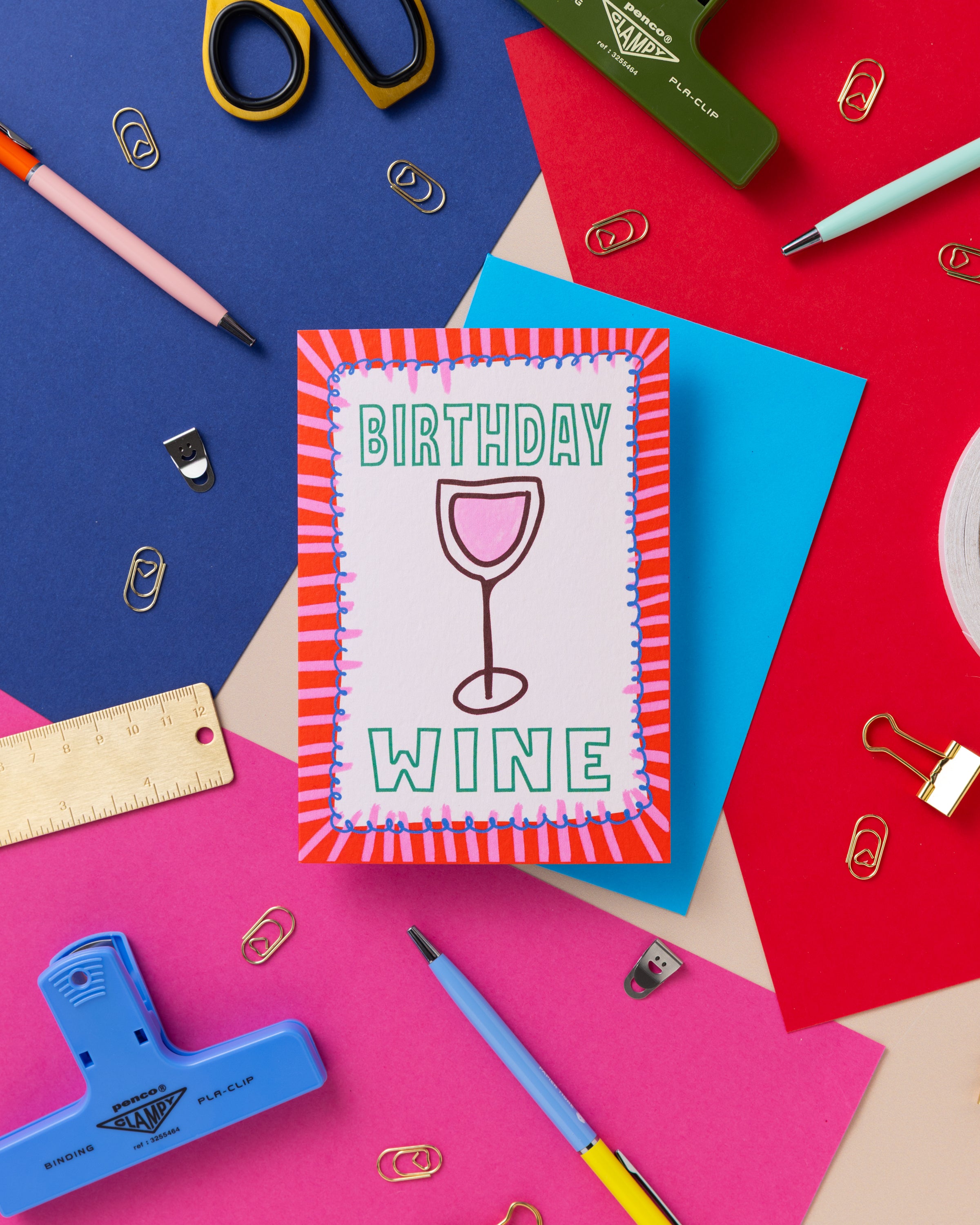 A6 Birthday Wine Card