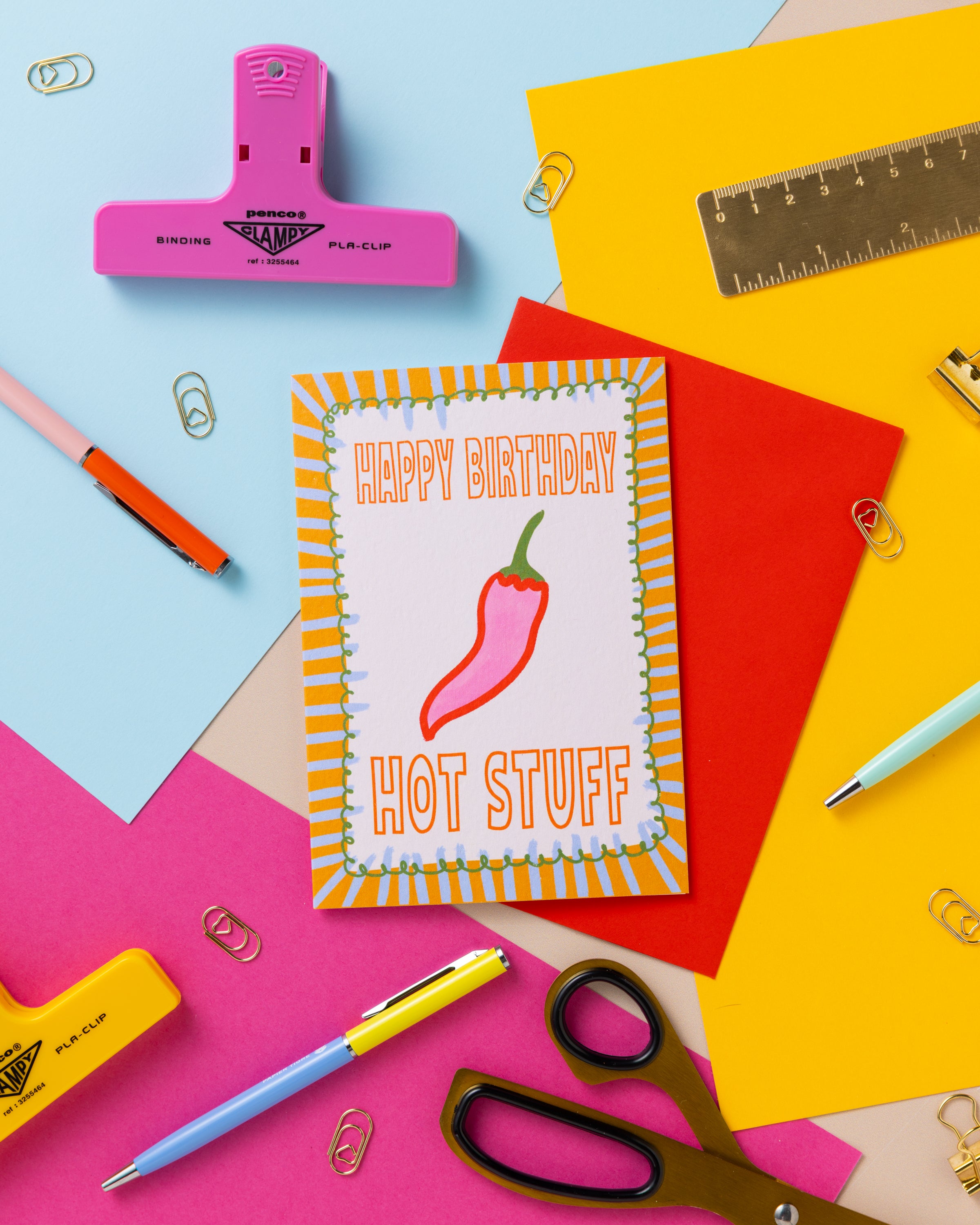 A6 Happy Birthday Hot Stuff Card