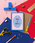 A6 Mr & Mrs Embossed Card